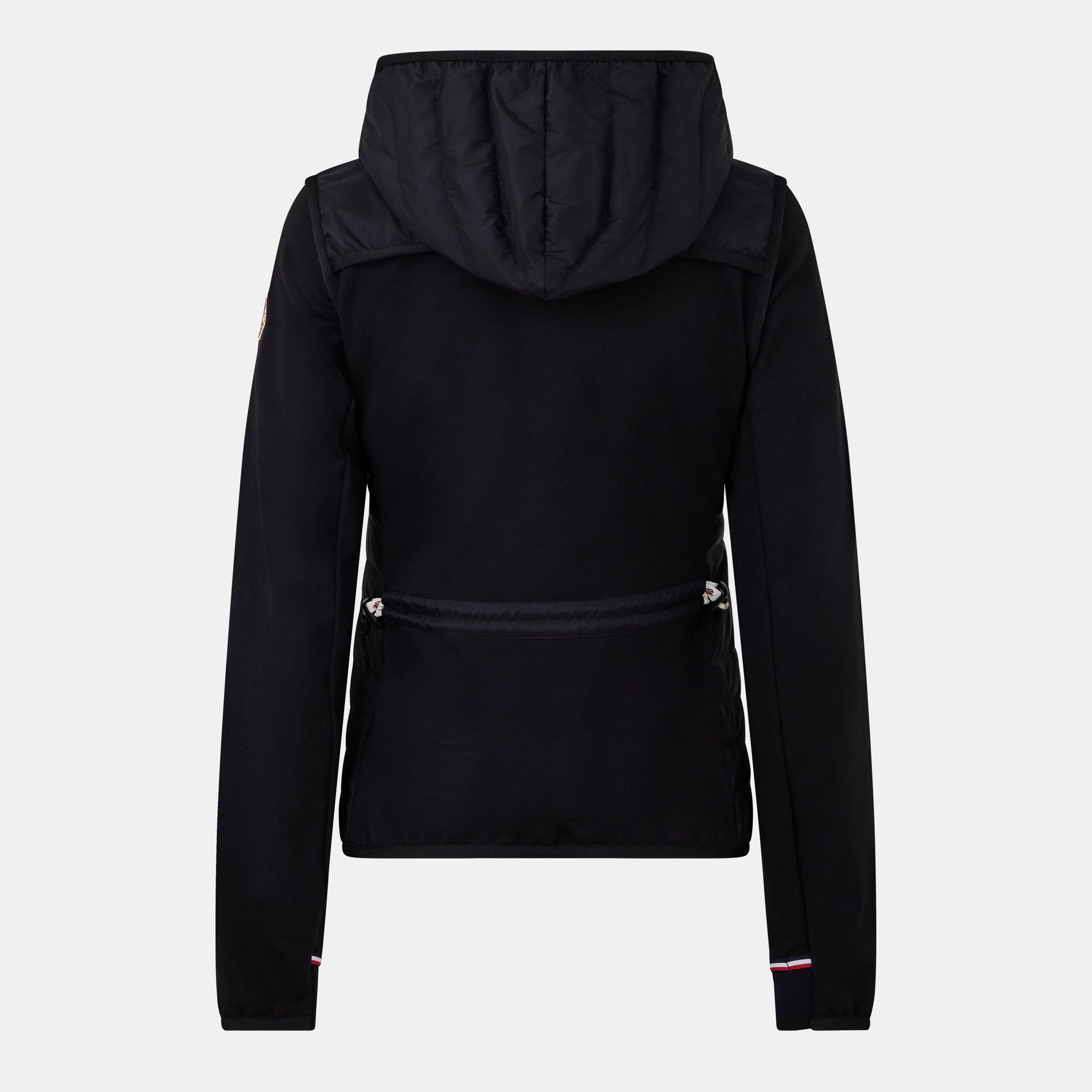 Black 999 - Moncler Grenoble - Women's Padded Cotton Down-Filled Long Sleeve Hybrid Jacket - 2