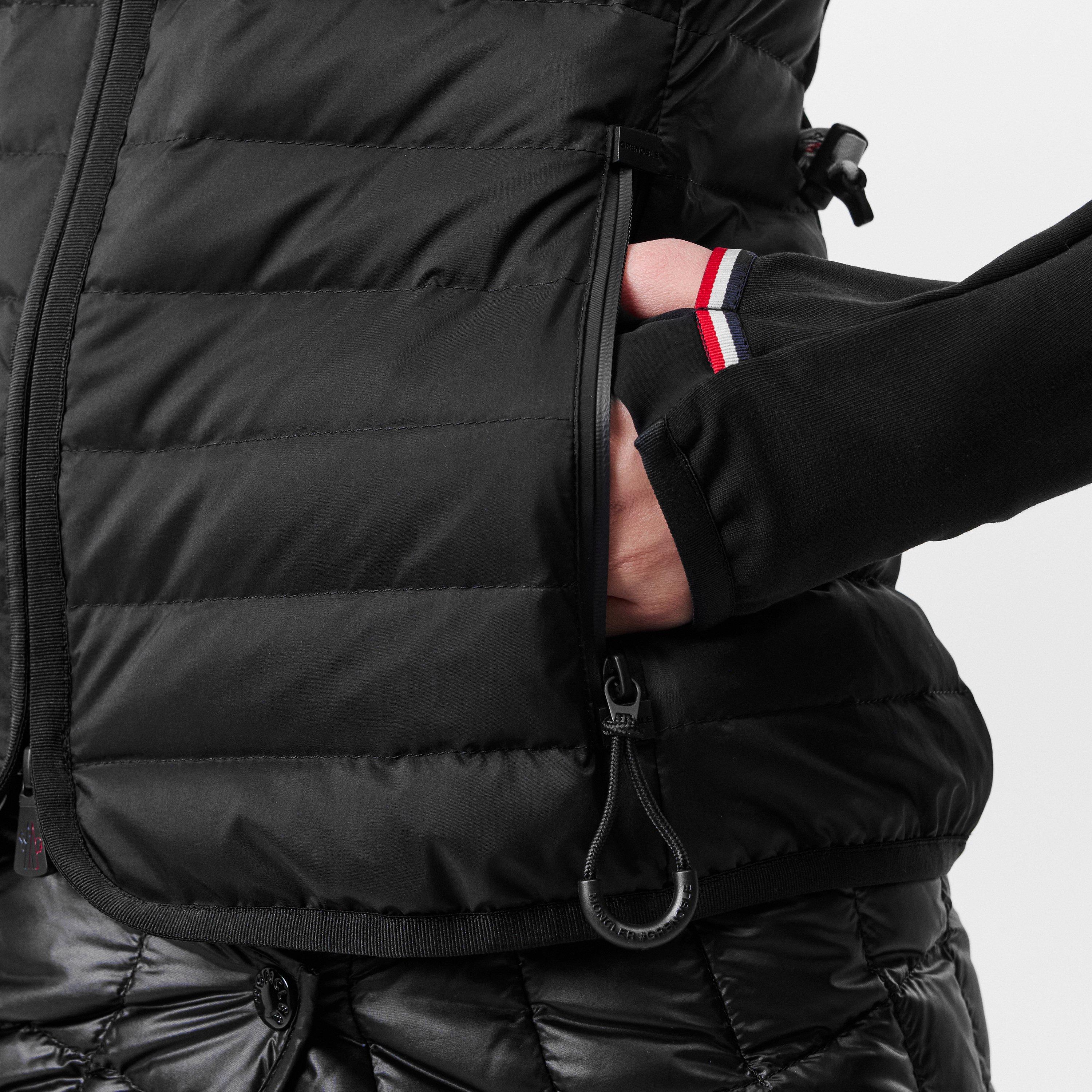 Black 999 - Moncler Grenoble - Women's Padded Cotton Down-Filled Long Sleeve Hybrid Jacket - 5