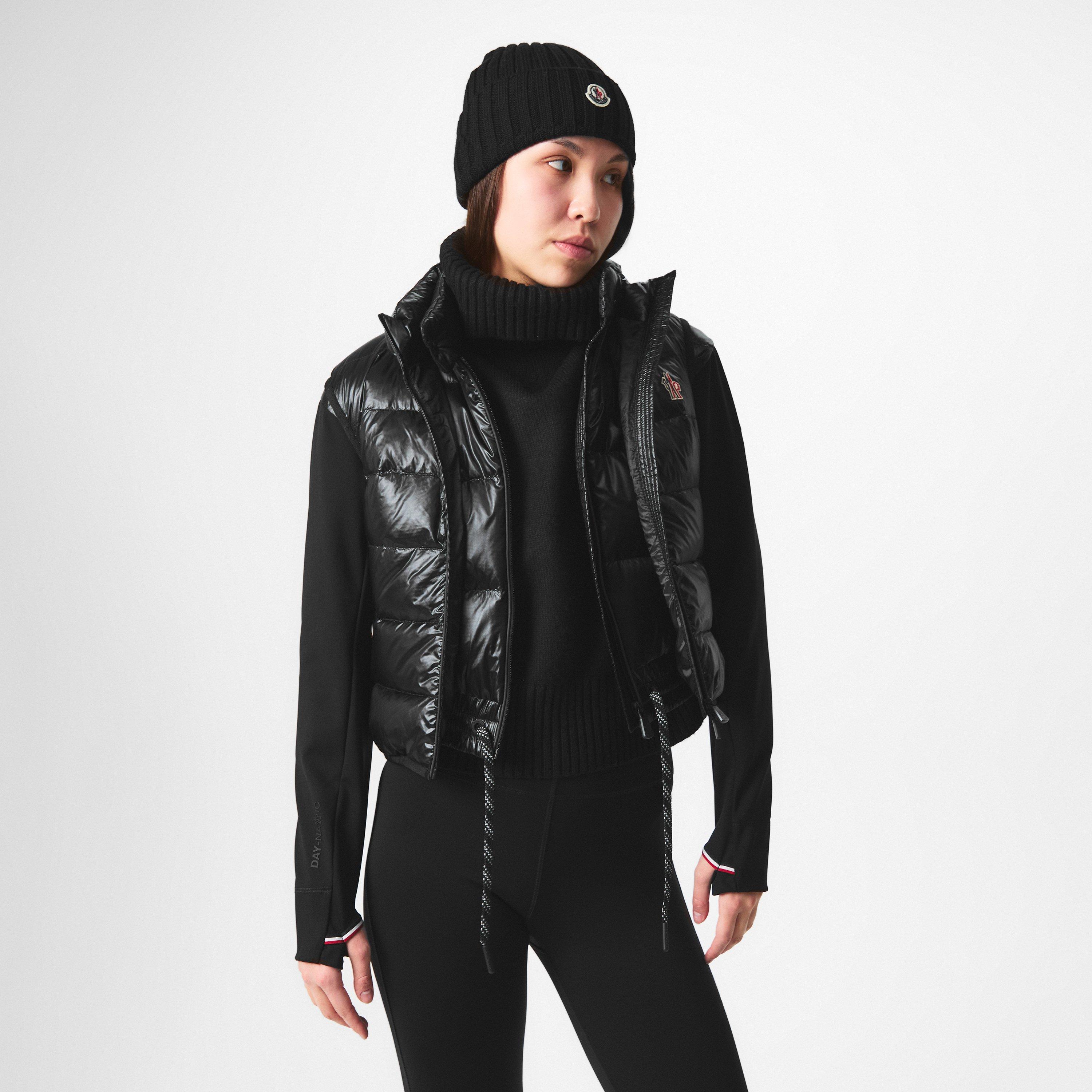 Black 999 - Moncler Grenoble - Women's  Goose Down Sleeveless Full Zip Gilet - 3