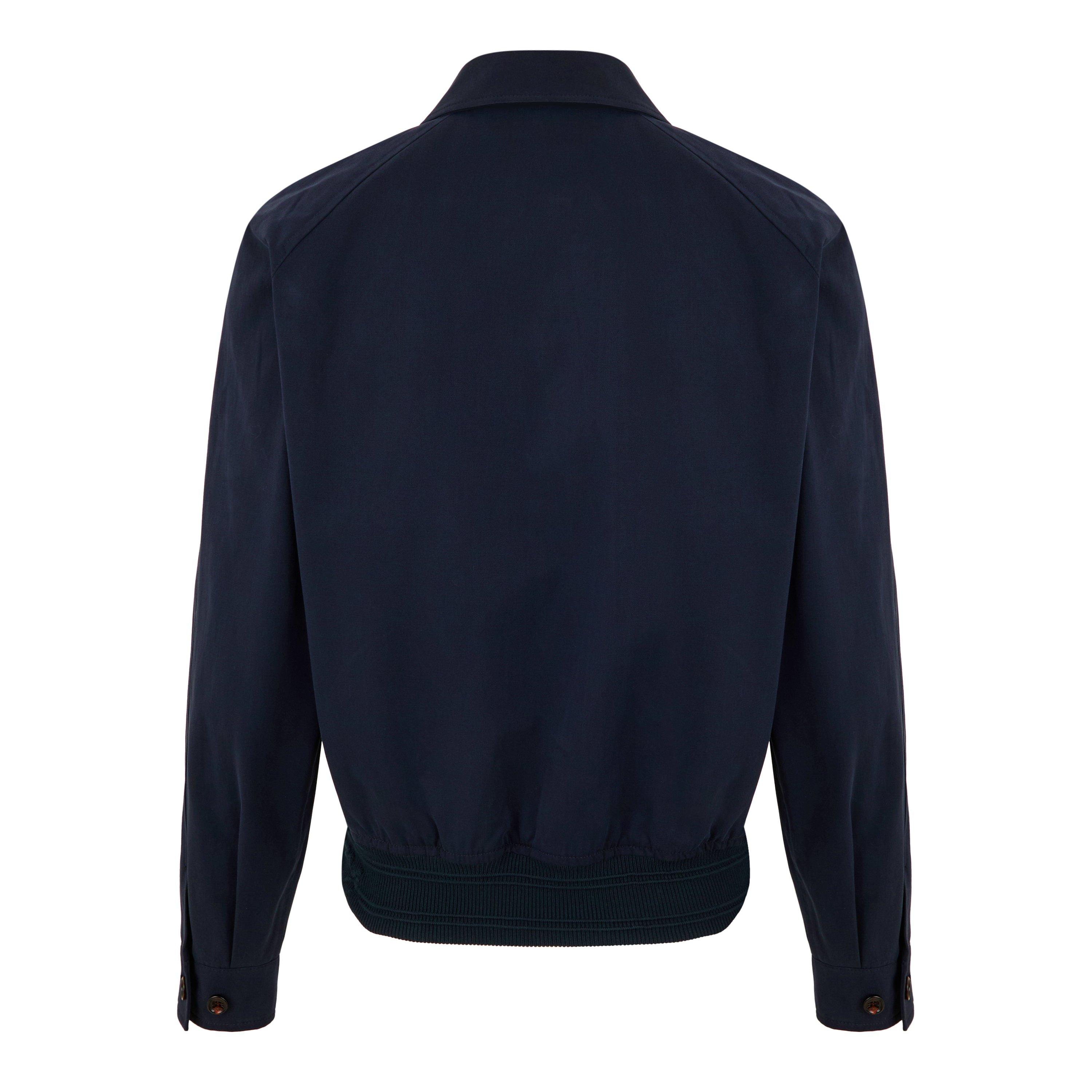 Midnight - Burberry - Men's Harrington Cotton Long Sleeve Coach Jacket - 6