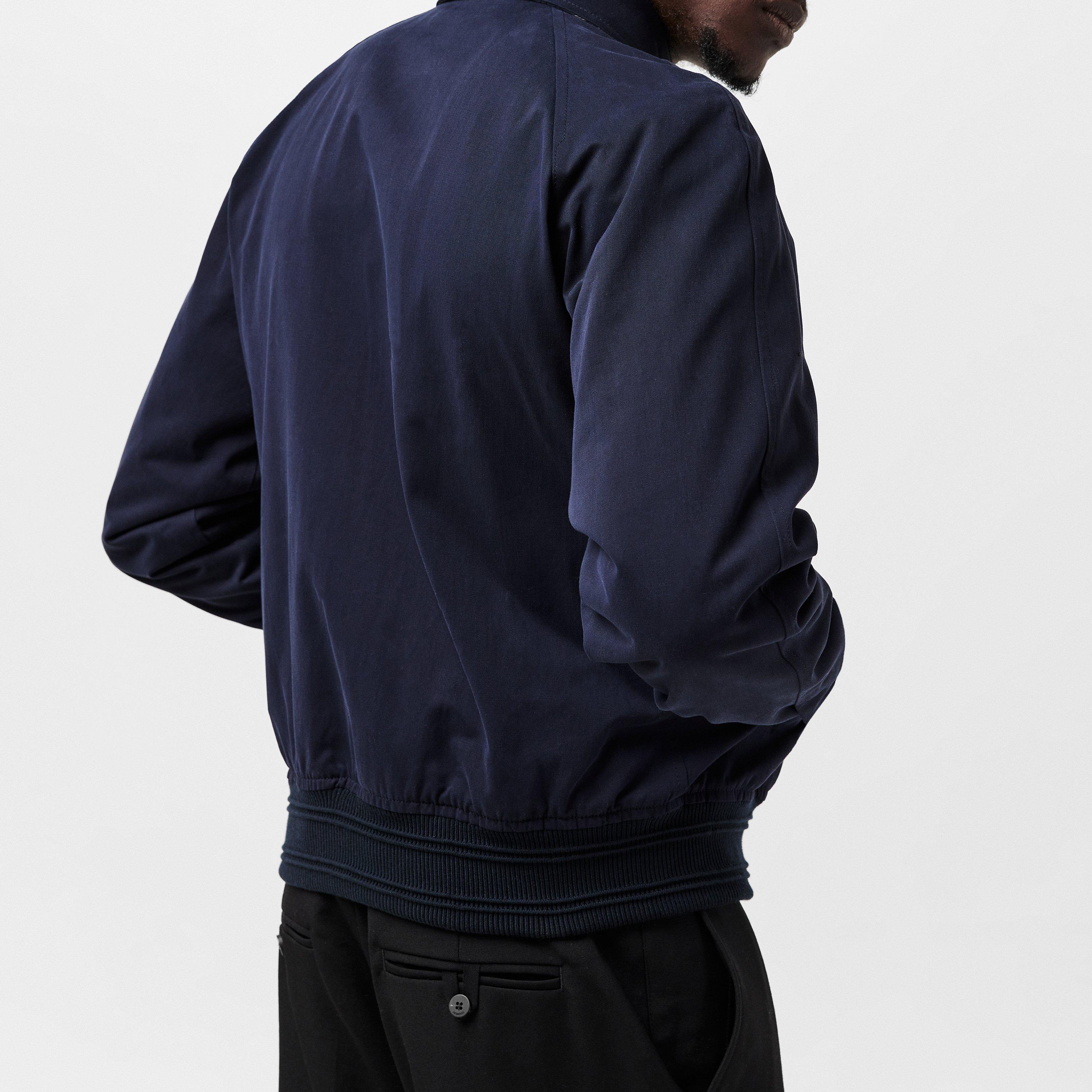 Midnight - Burberry - Men's Harrington Cotton Long Sleeve Coach Jacket - 3