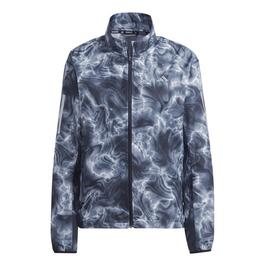 adidas Own the Run Allover Print Running Windbreaker Womens