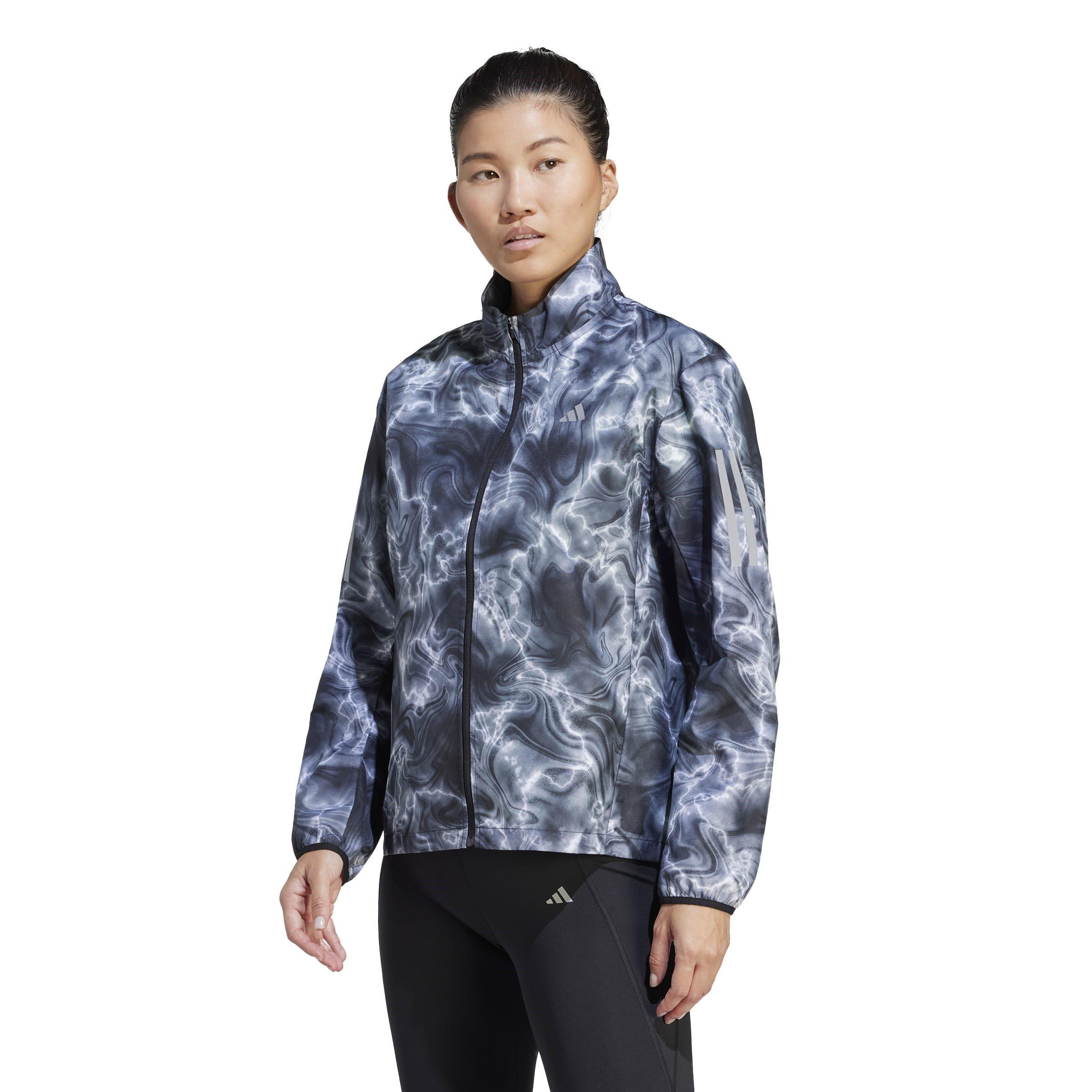 Hvid - adidas - Own the Run Allover Print Running Windbreaker Womens - 2