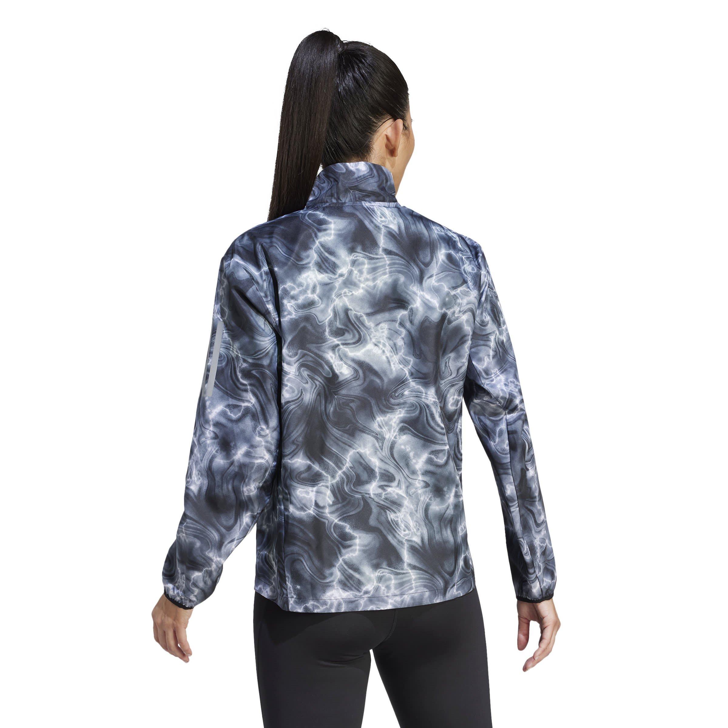 Hvid - adidas - Own the Run Allover Print Running Windbreaker Womens - 3