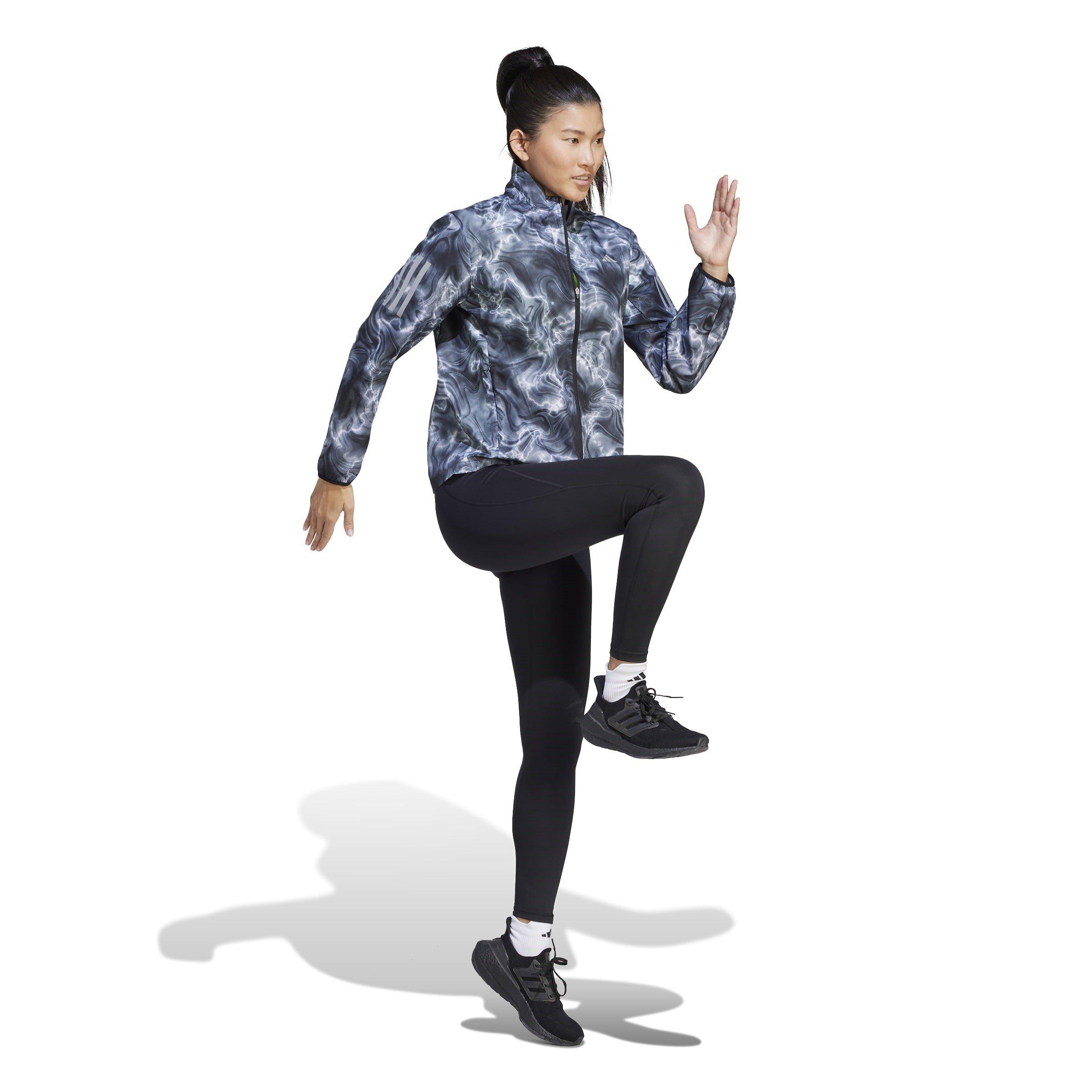 Hvid - adidas - Own the Run Allover Print Running Windbreaker Womens - 4