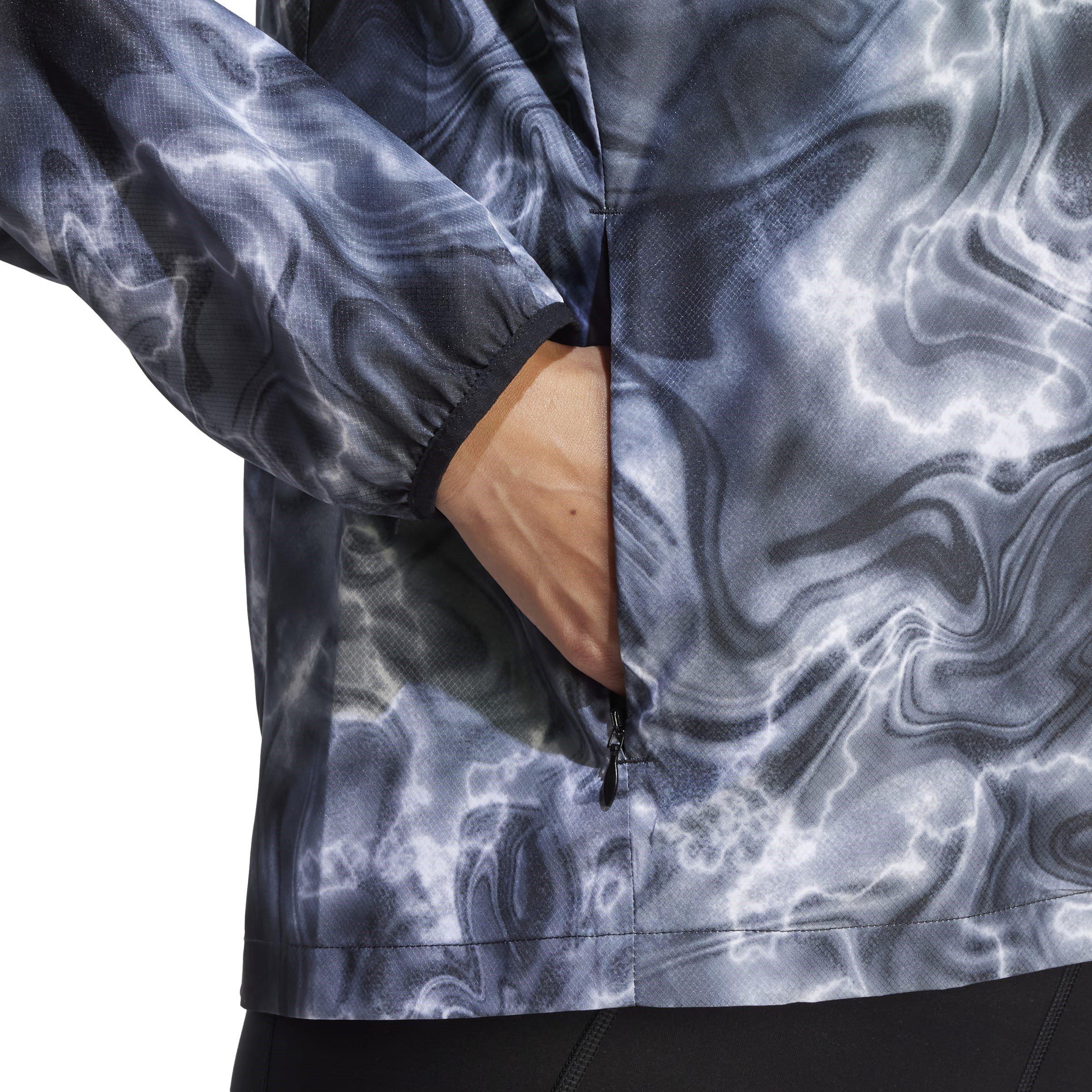 Hvid - adidas - Own the Run Allover Print Running Windbreaker Womens - 5