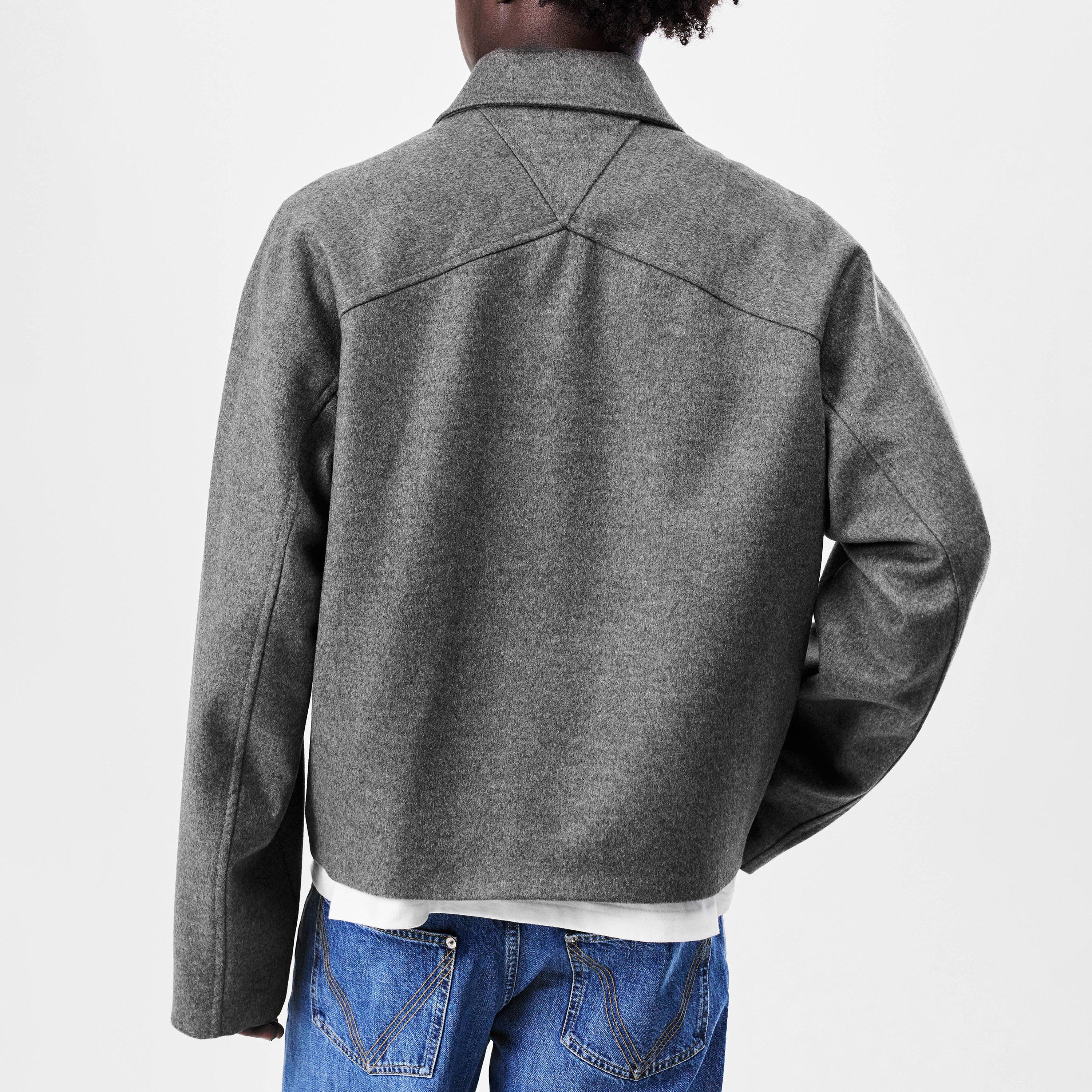 Bottega Veneta ダークグレー コーチジャケット Bottega Veneta | Men's Coach Jacket | Coach Jackets | Cruise Fashion