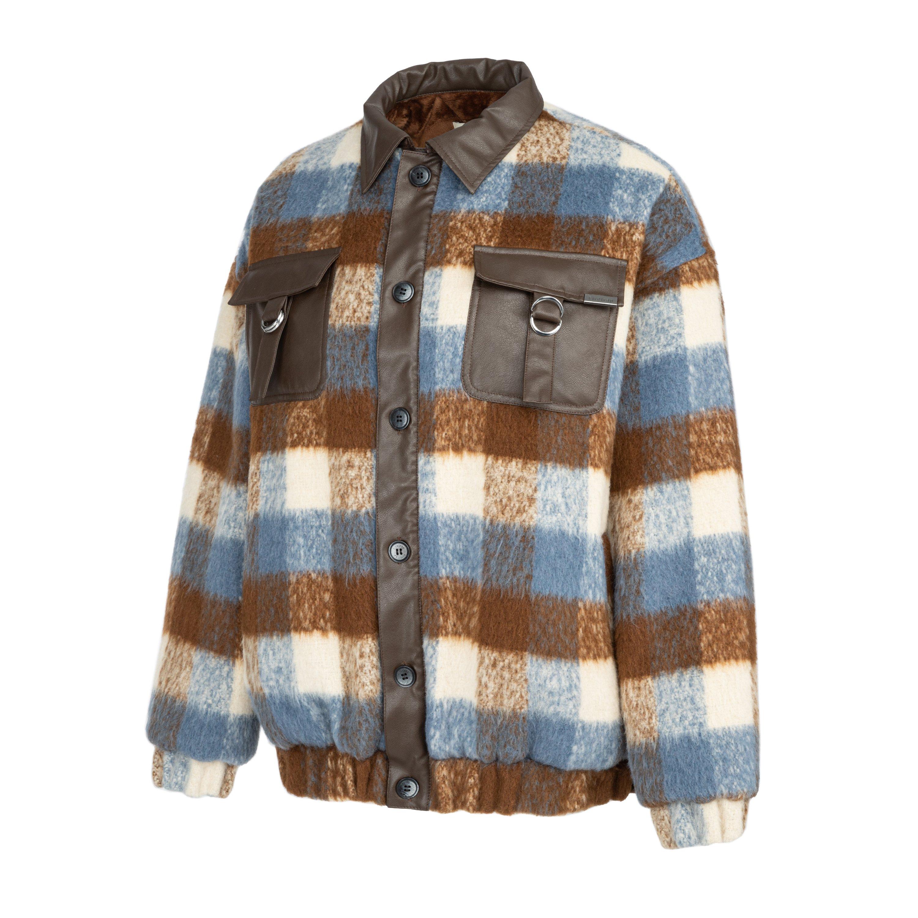 Carreaux marron - Firetrap - Check Pattern Long Sleeve Button Overshirt - 3