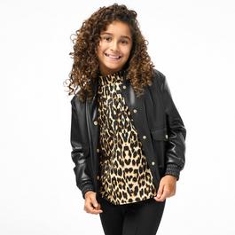 Biba Junior Girls Biba PU Bomber Jacket