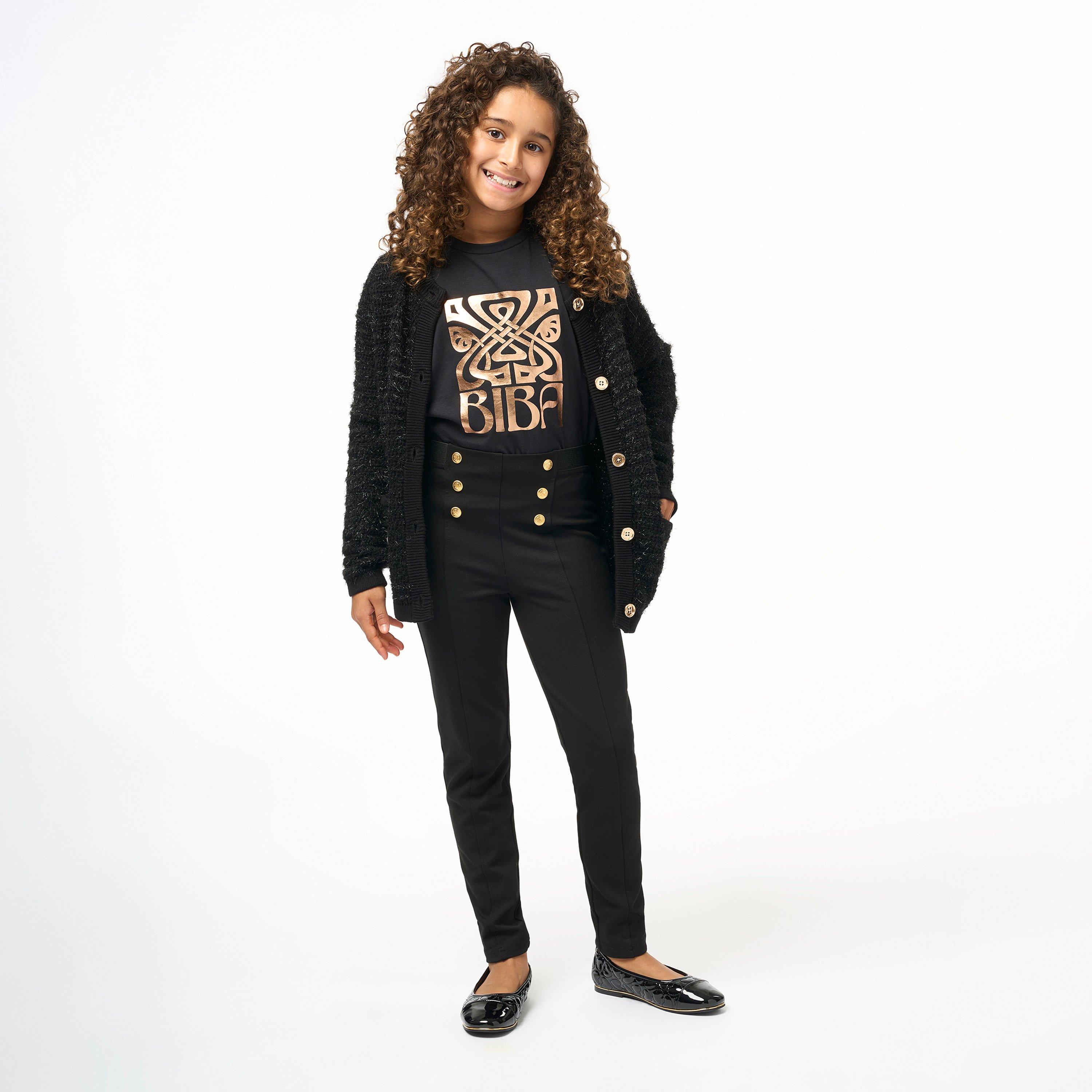 Nero - Biba - Junior Girls Biba Ponte Legging - 4