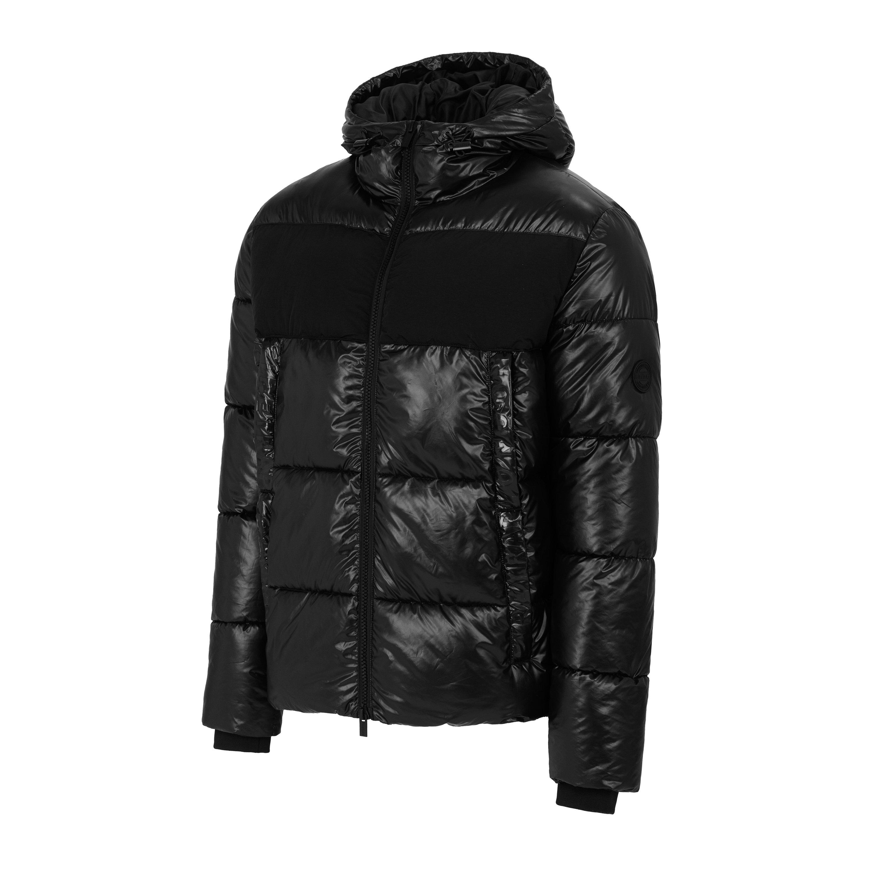 Crna - Firetrap - Bubble Water Resistant Hooded Long Sleeve Short Puffer Jacket - 7