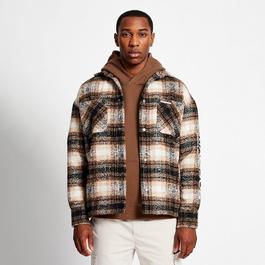 Madison Barclay Chrysl Boxy Check Shacket