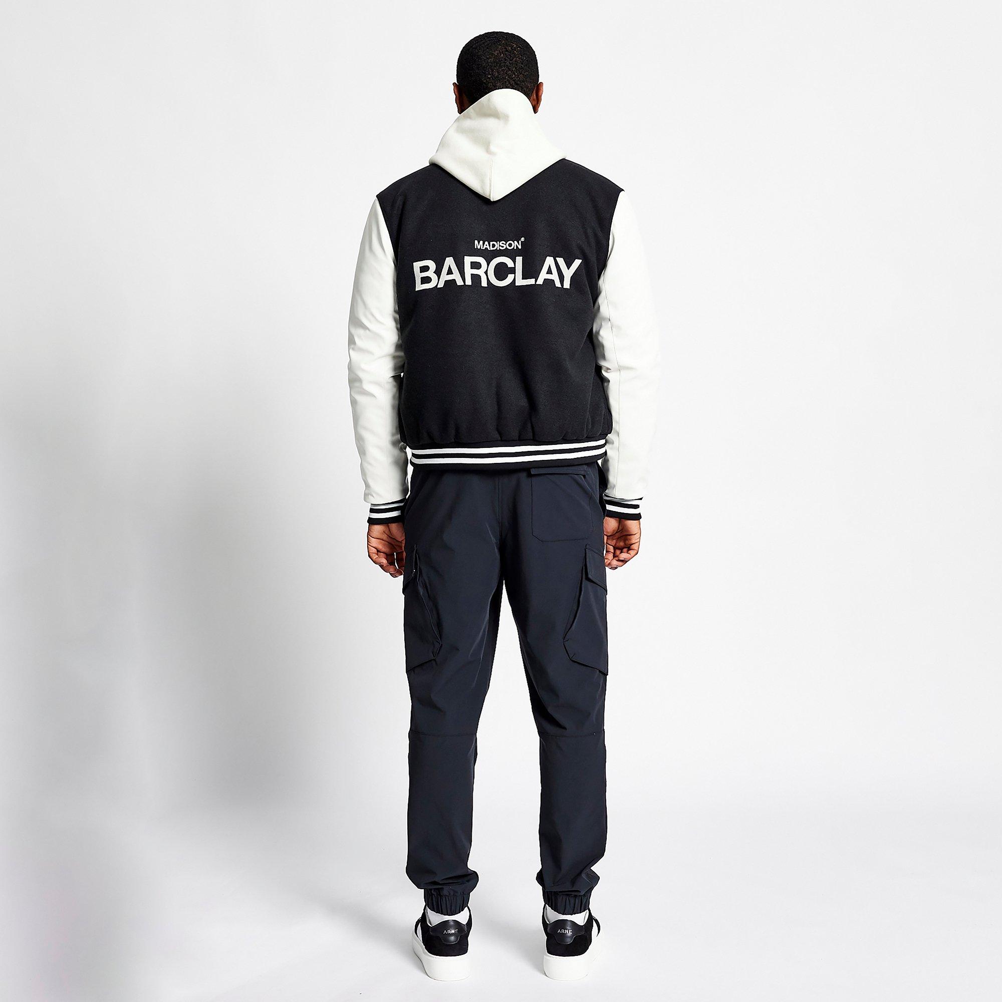 Zwart - Madison Barclay - Lincoln Baseball Wool Jacket - 4