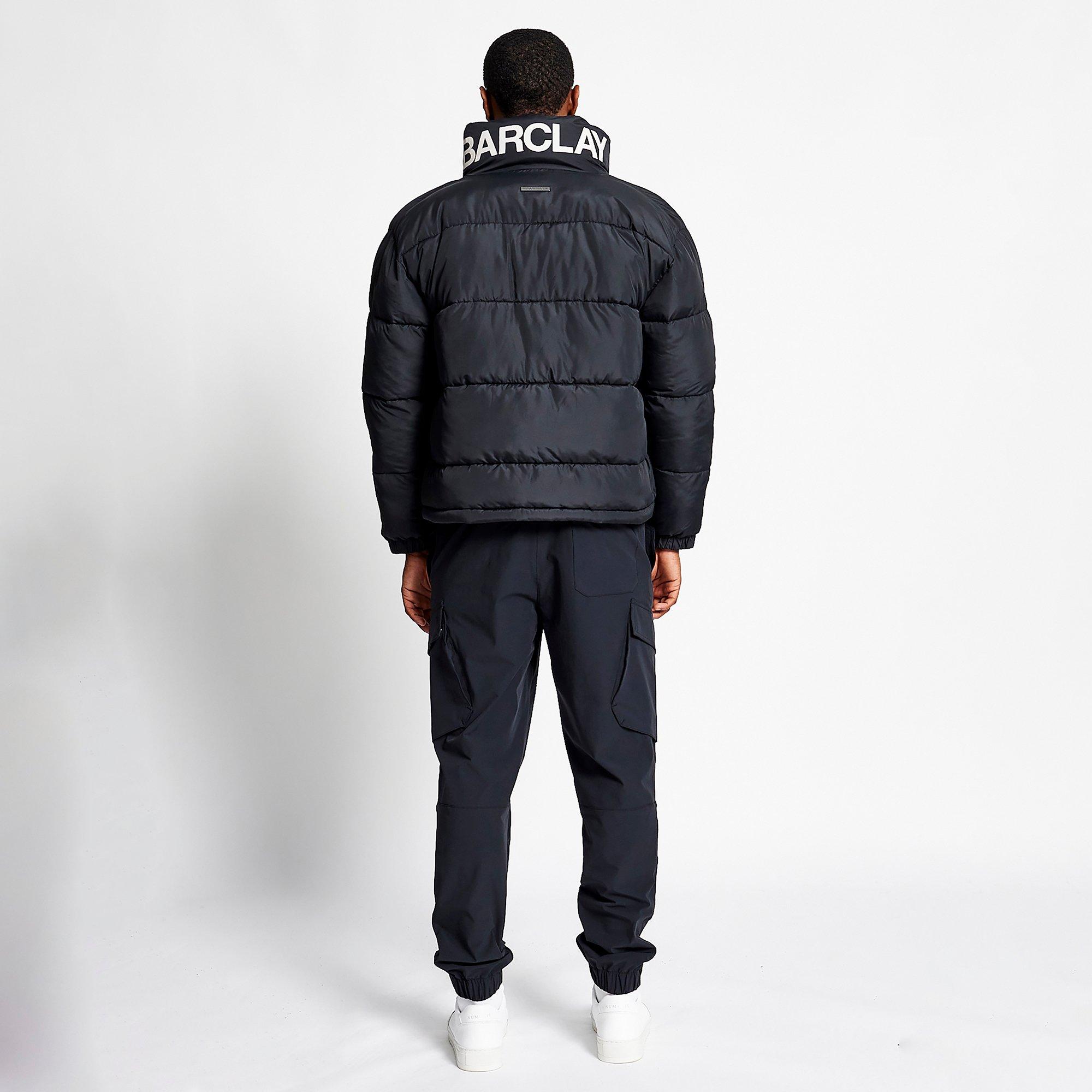 Noir - Madison Barclay - Men's Franklin Mock Down Quilted Long Sleeve Quilted Jacket - 4