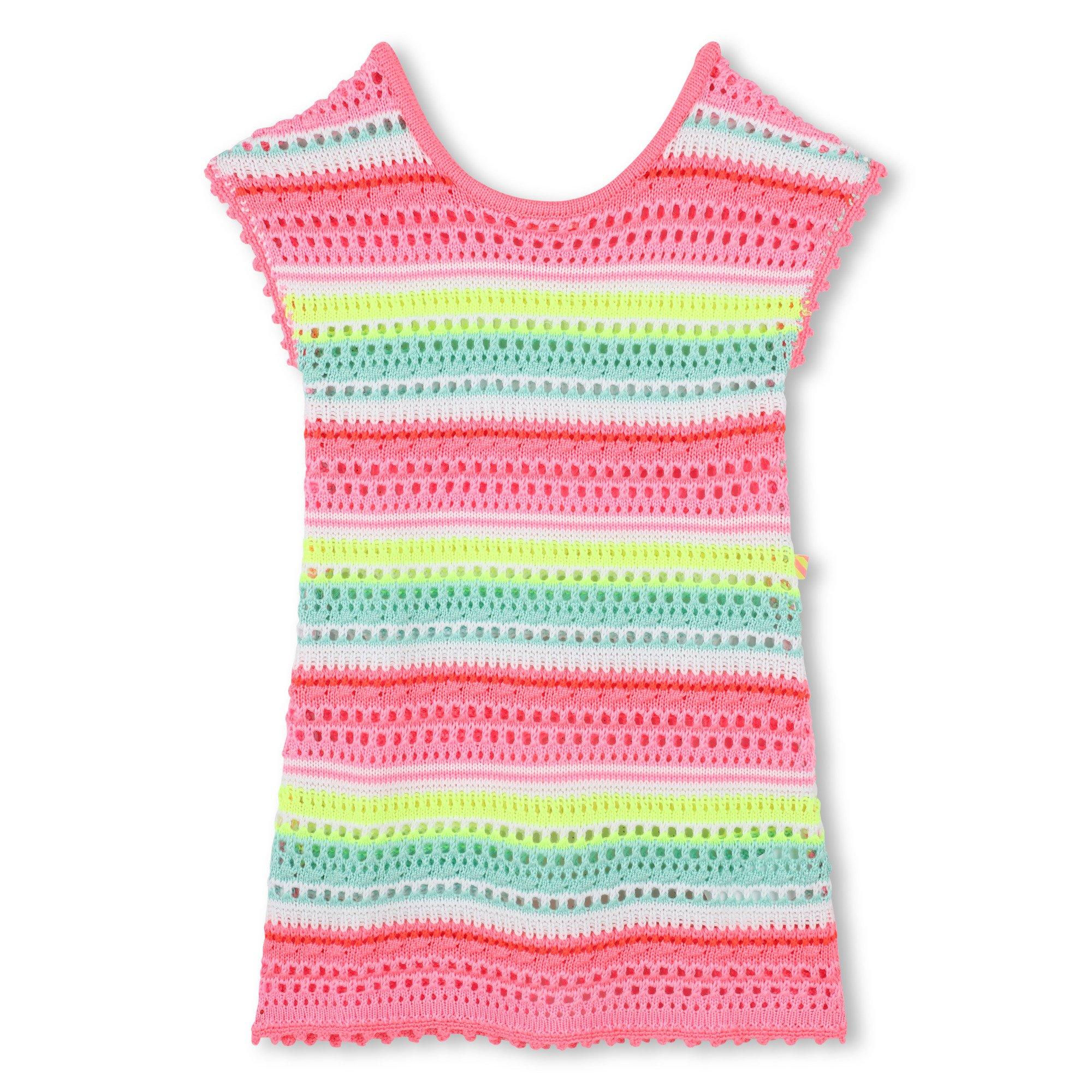 Billieblush Girls Kids' Crochet Knitted Jumper Dresses - Stripe Z41 - 4Y