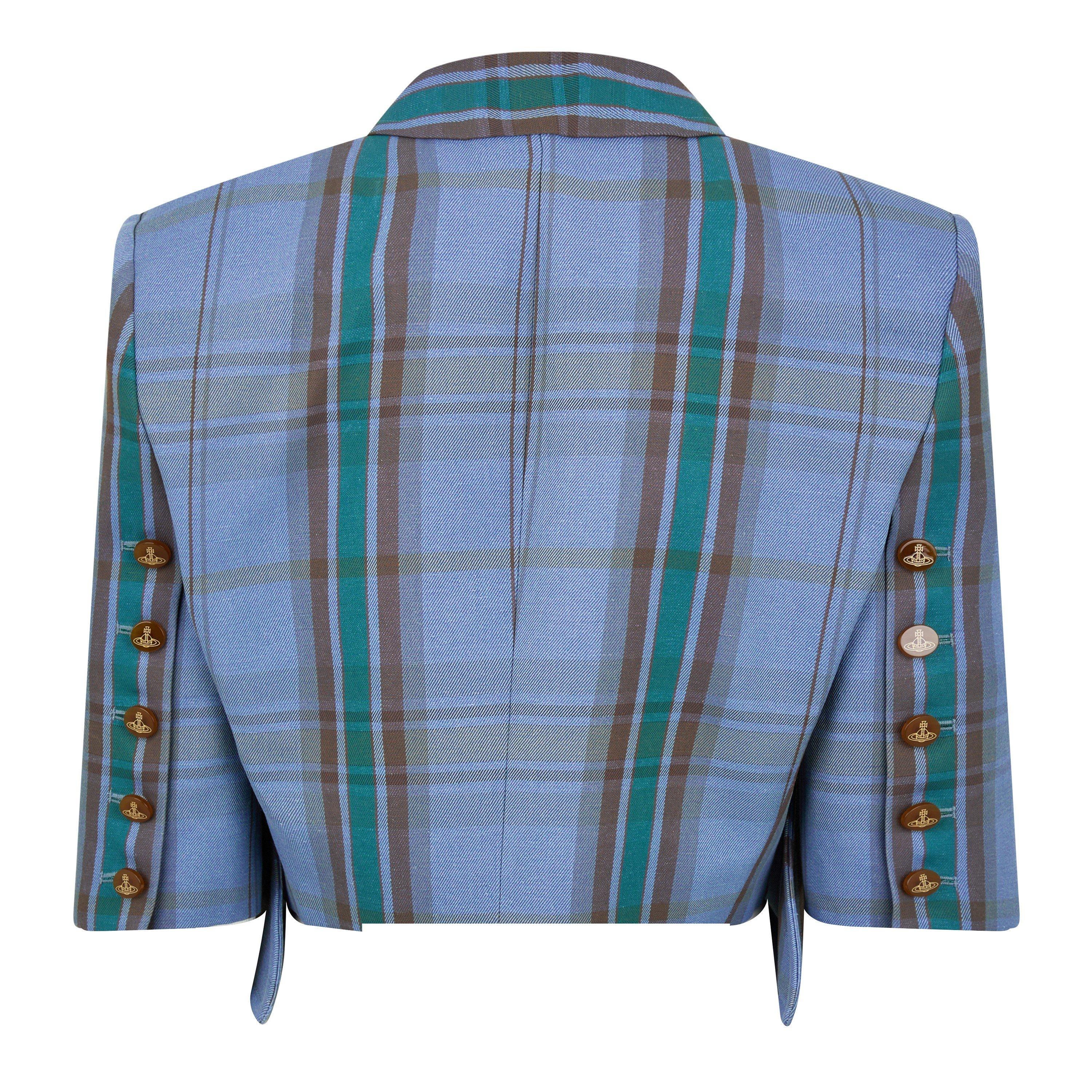 Multi - Vivienne Westwood - Women's Tartan Cropped Blazer - 6