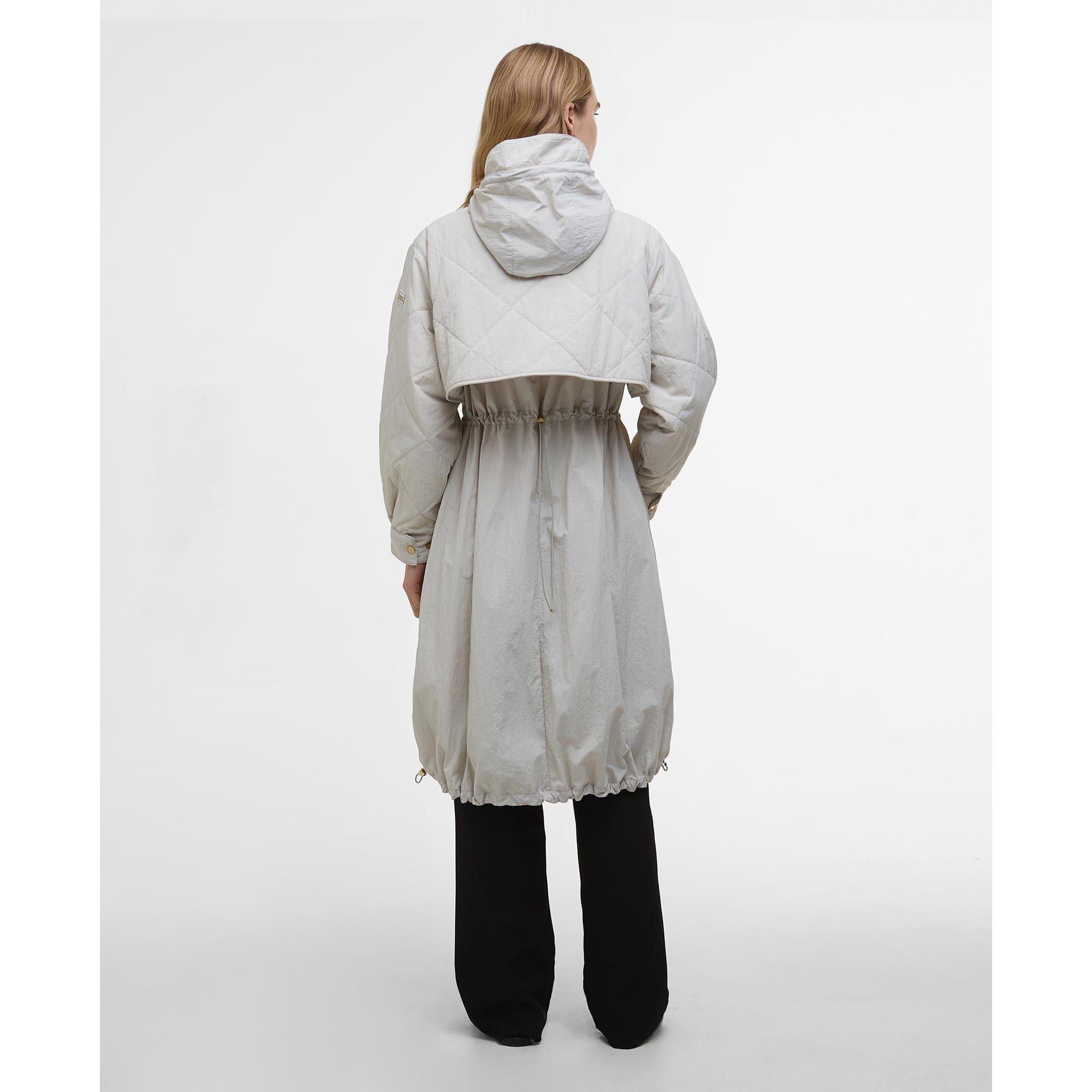 Silver Birch - Barbour International - Women's Estella Hooded Long Sleeve Parka - 2