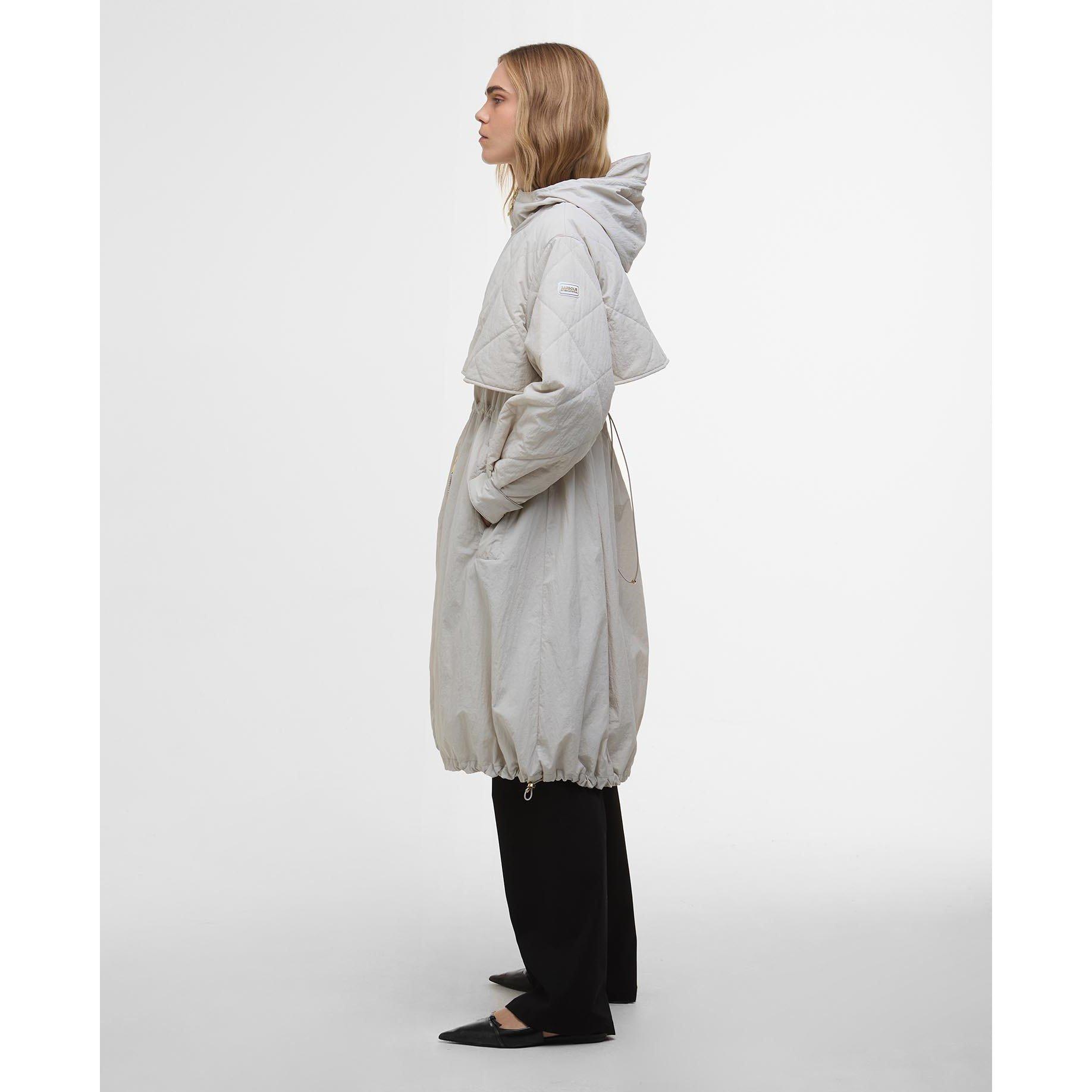 Silver Birch - Barbour International - Women's Estella Hooded Long Sleeve Parka - 3