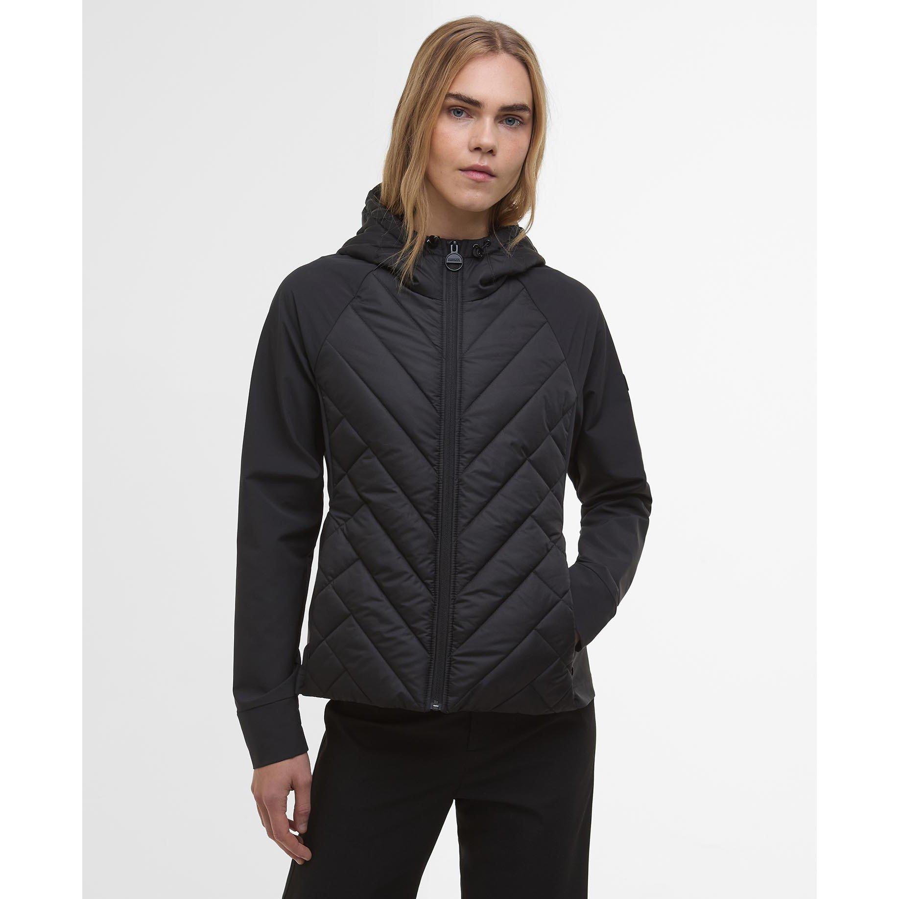 Black - Barbour International - Womens Dakota Quilted Sweatshirt - 1
