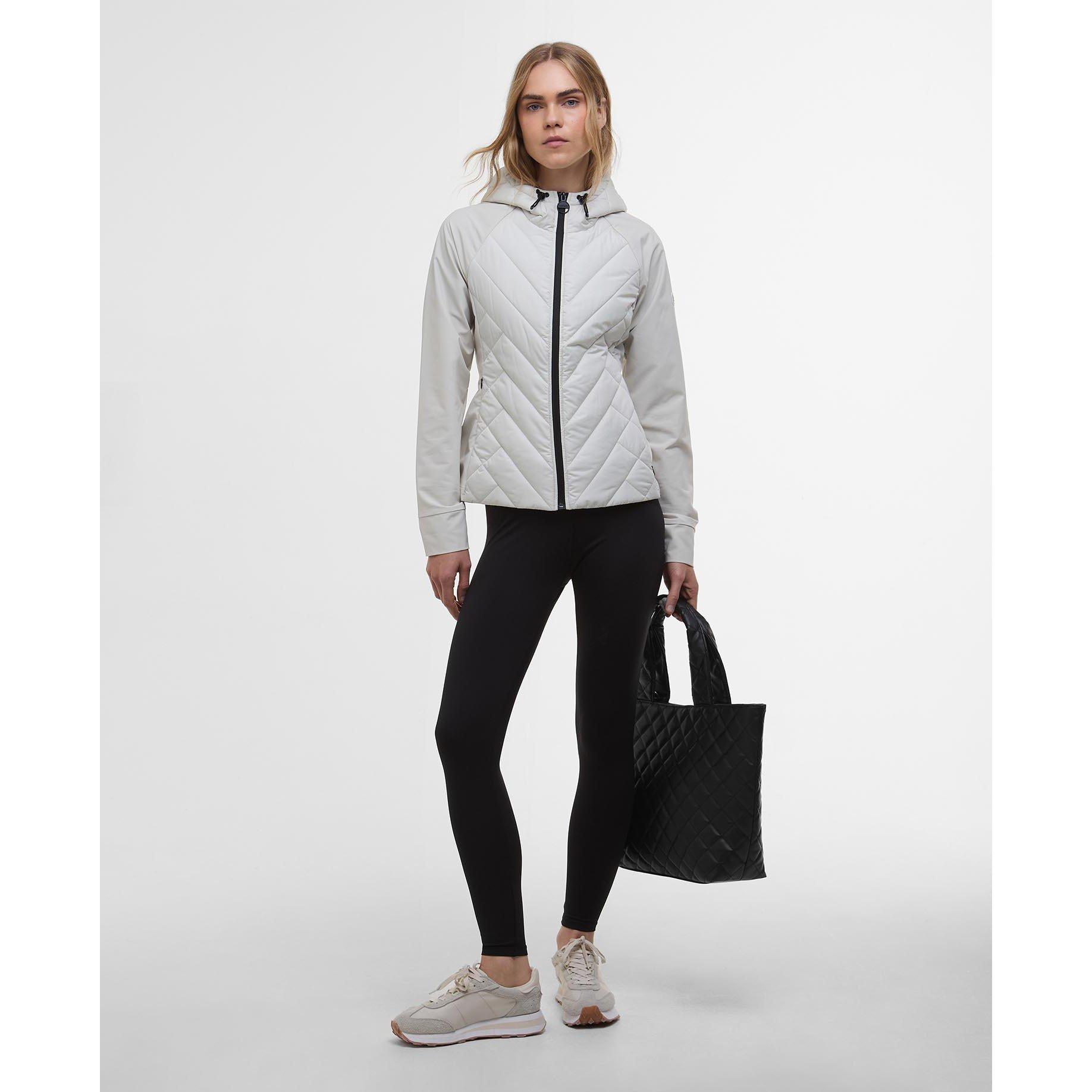 Silver Birch - Barbour International - Womens Dakota Quilted Sweatshirt - 3