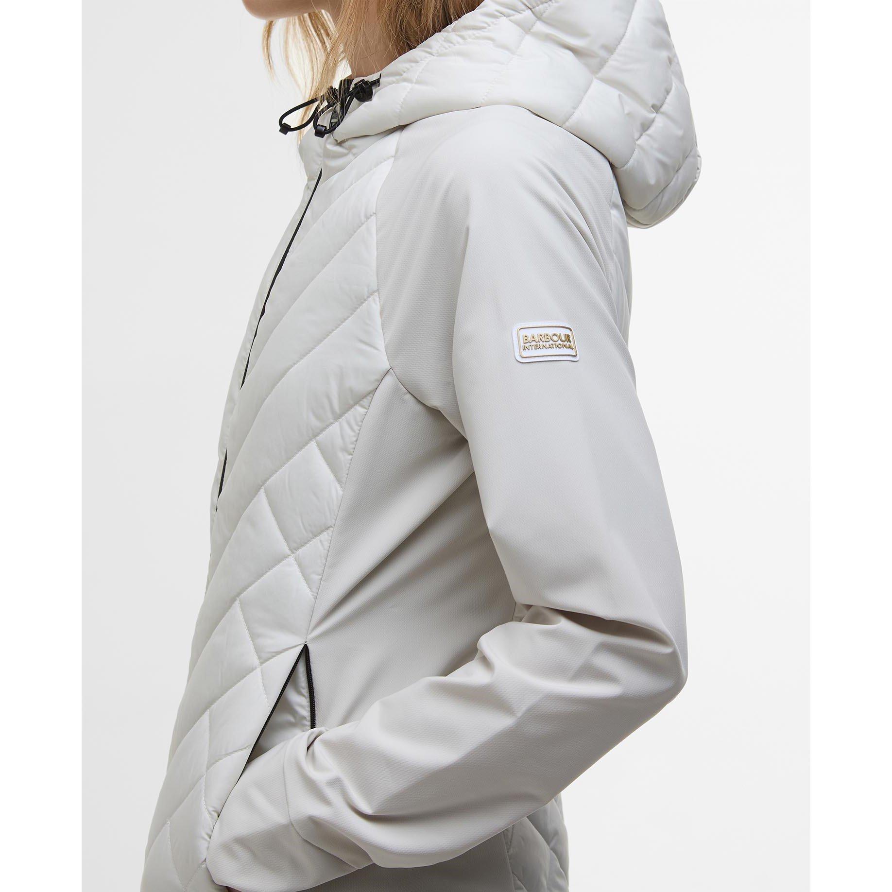 Silver Birch - Barbour International - Womens Dakota Quilted Sweatshirt - 5