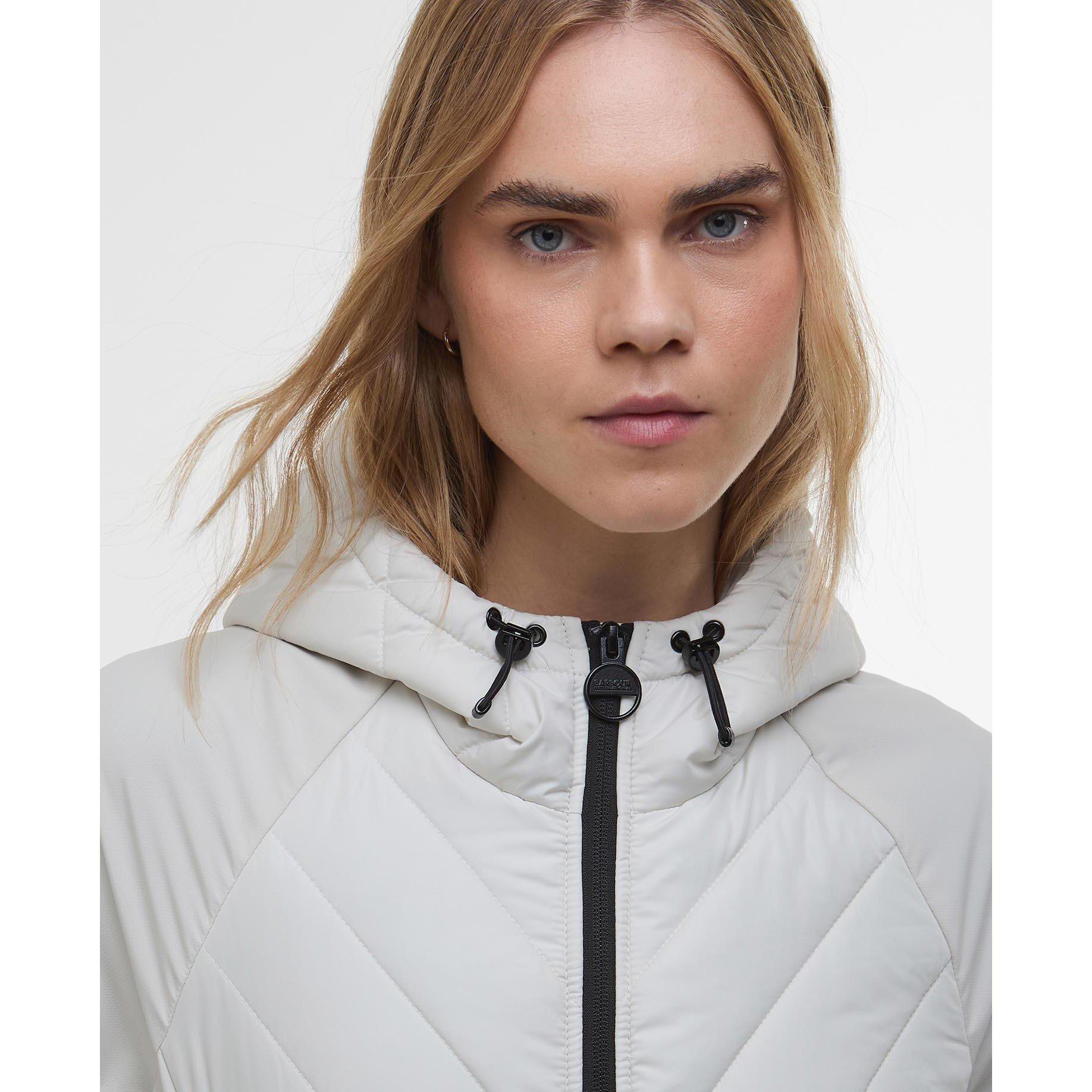 Silver Birch - Barbour International - Womens Dakota Quilted Sweatshirt - 6