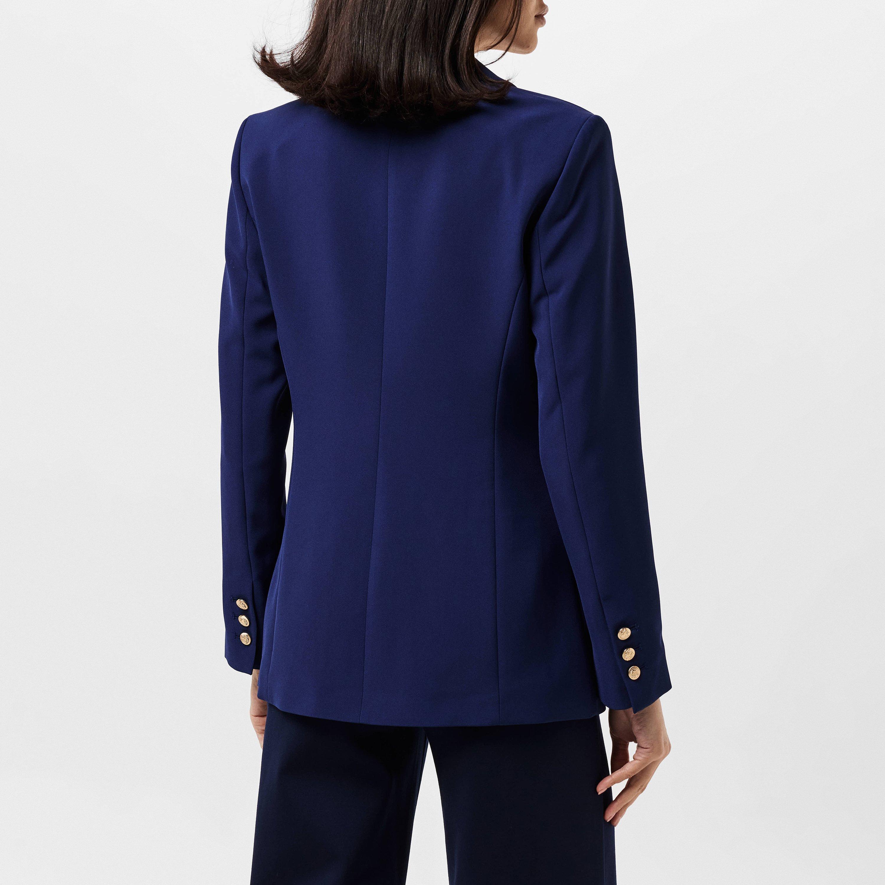 Navy - Finery - Women's Orla Tailored Lightweight Blazer - 4