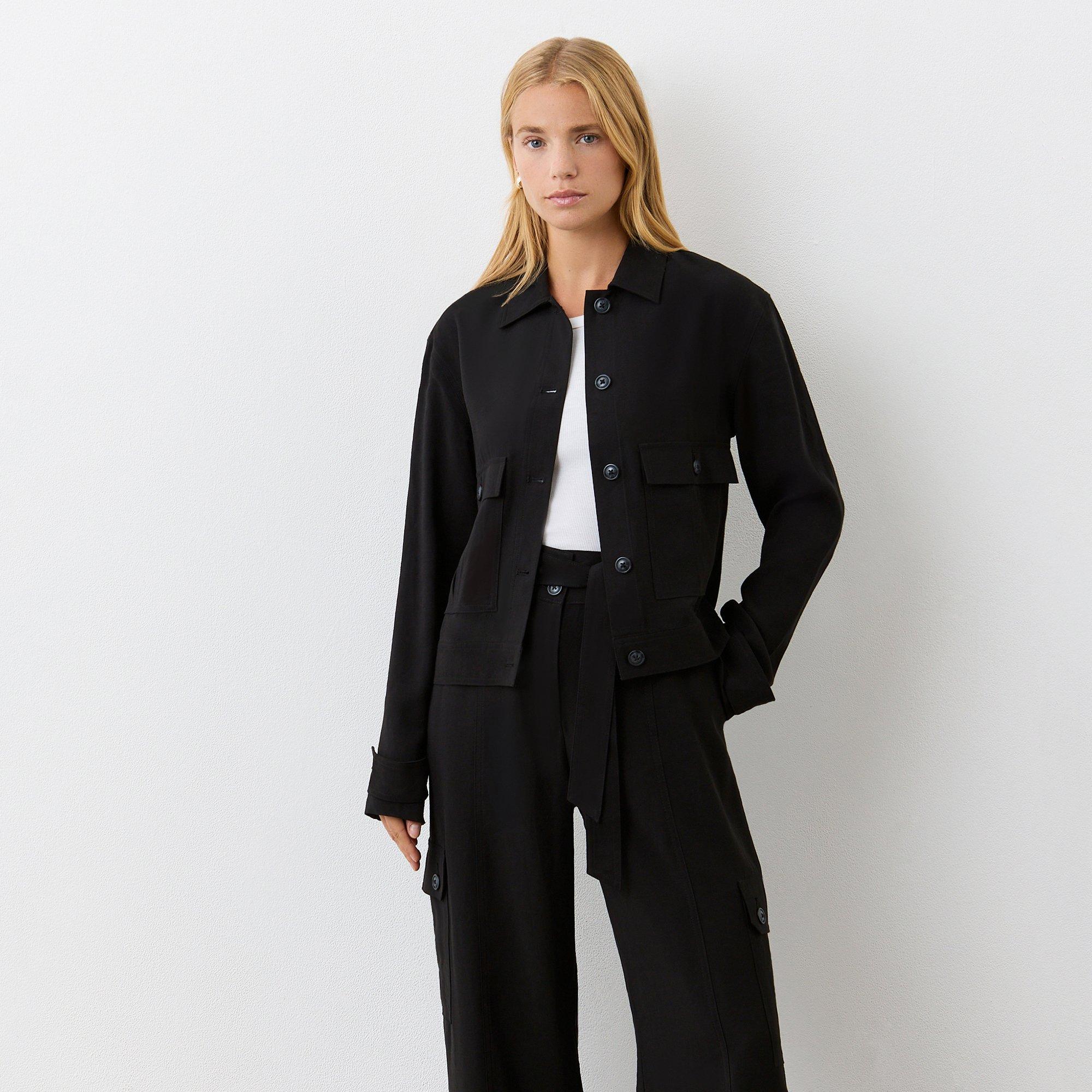 BLACK - Finery - Women's Alexa Relaxed Overshirt - 2