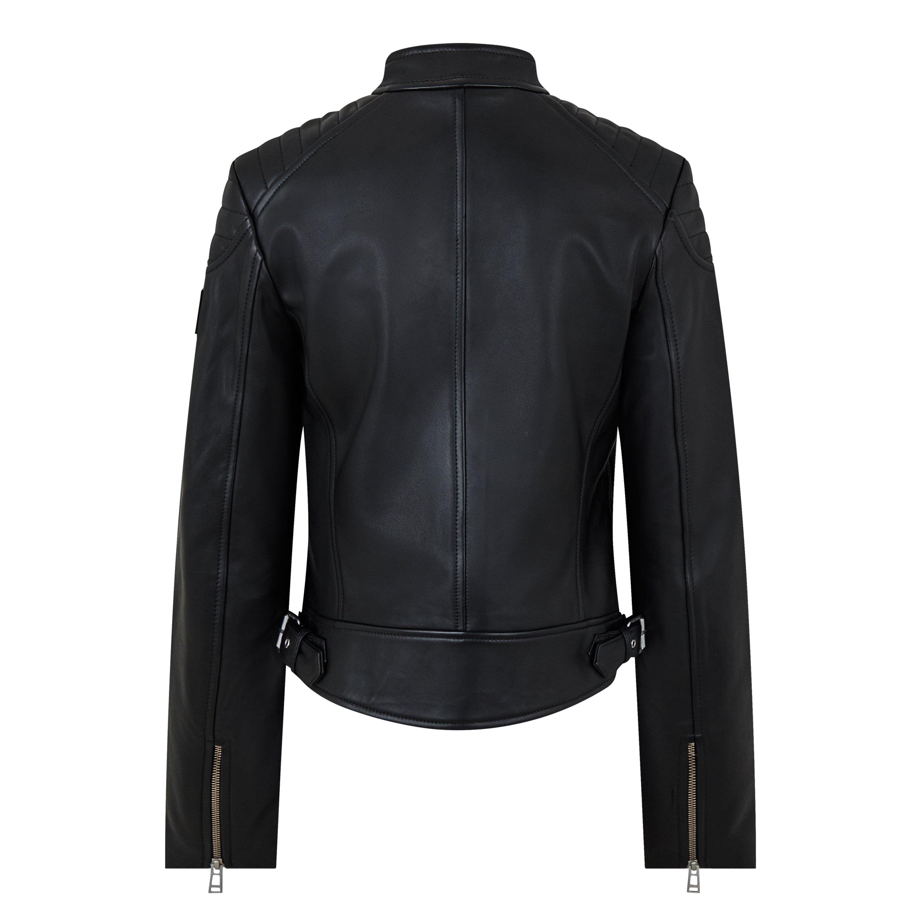 Black - Belstaff - Women's Mollison Leather Jacket - 2