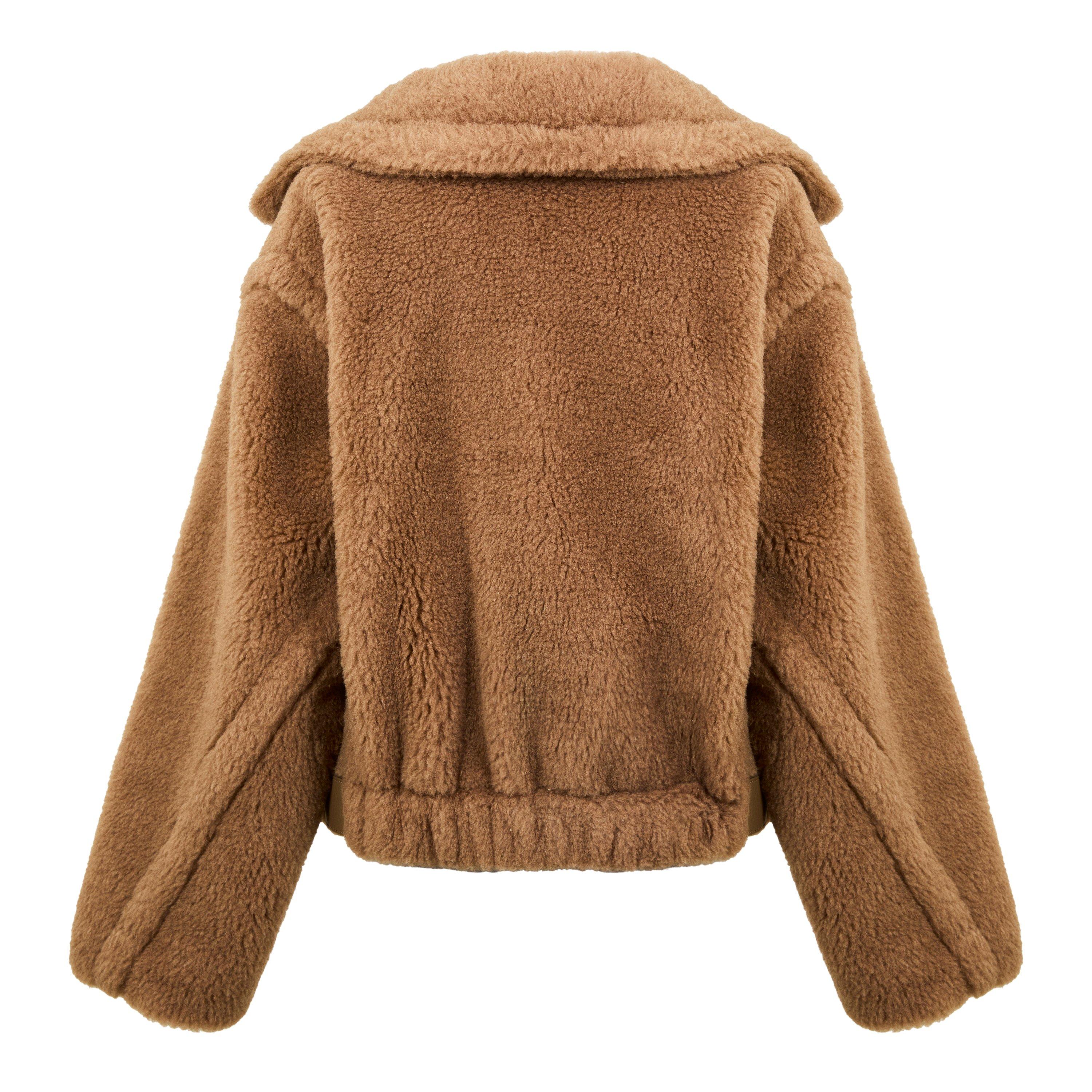 Camel - Max Mara - Women's Gardone Wool Oversized Fit Teddy Coat - 6