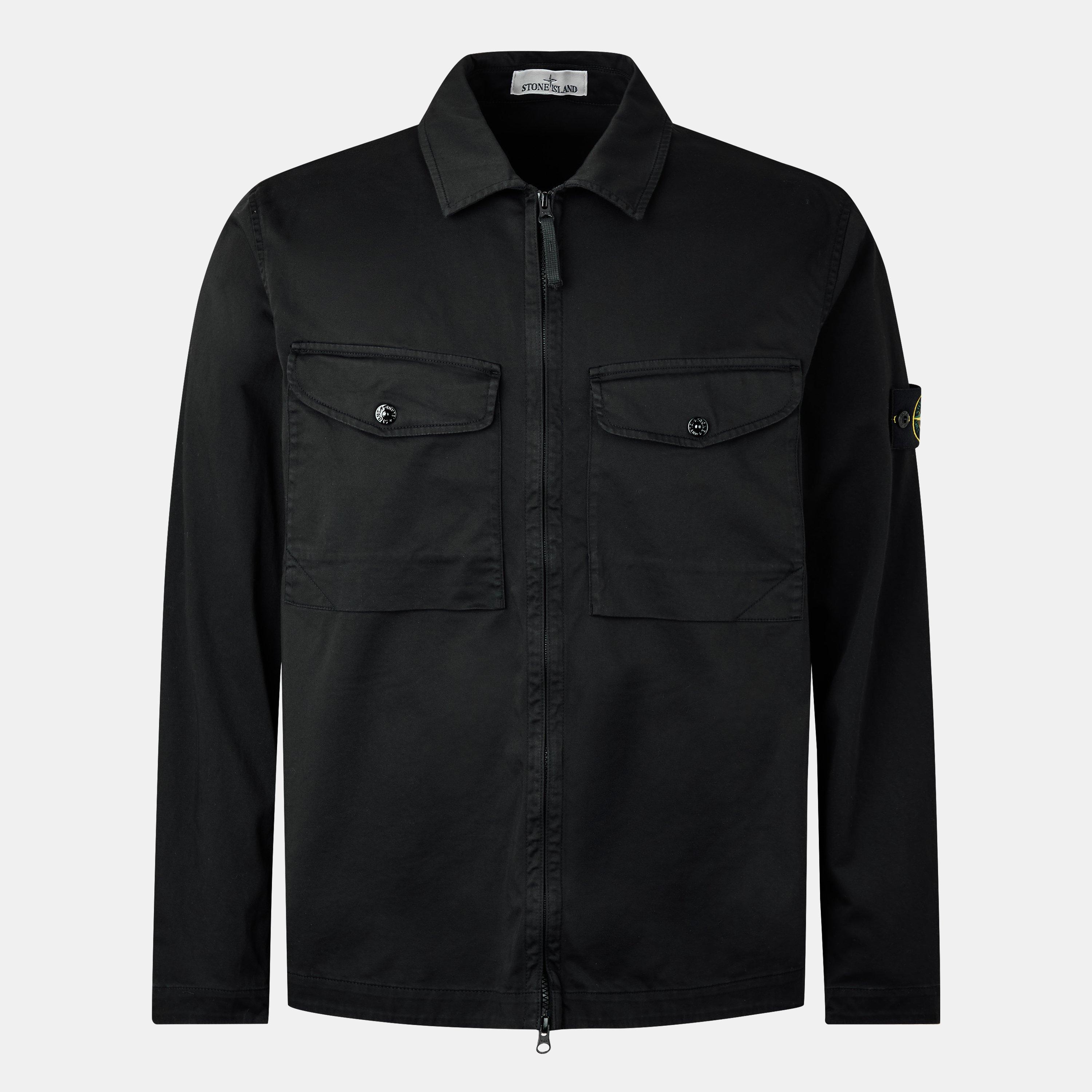 Stone Island | Cotton Zip Overshirt | Overshirts | Cruise Fashion
