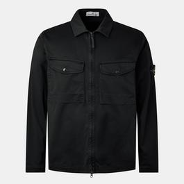 Stone Island Cotton Zip Overshirt