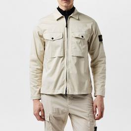 Stone Island Cotton Zip Overshirt