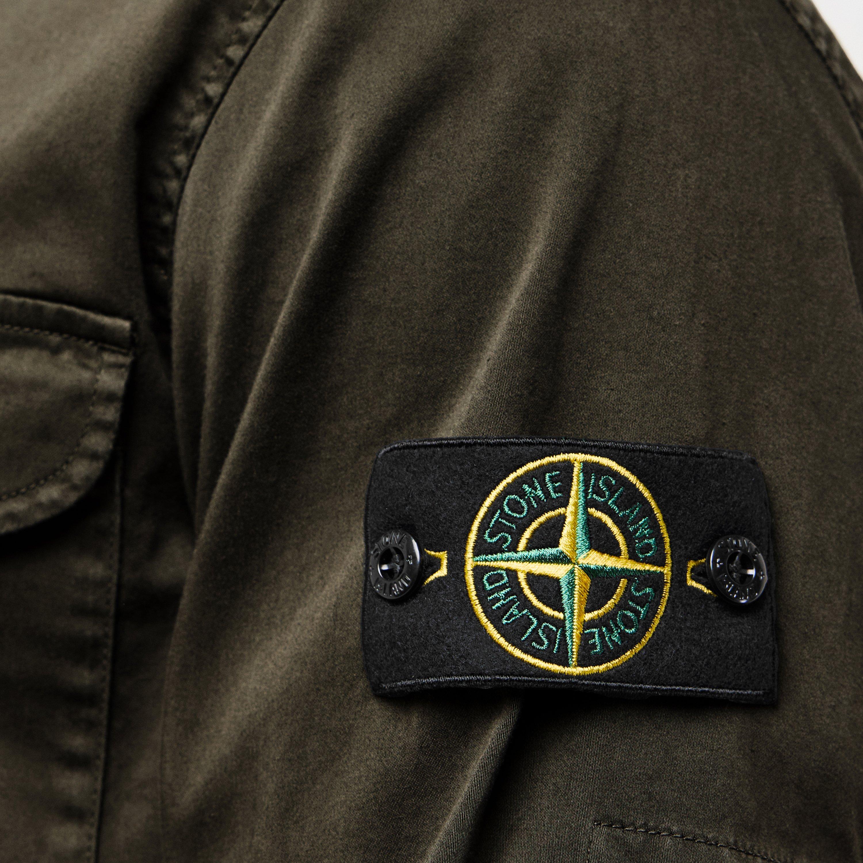 Verde V0054 - Stone Island - Men's Cotton Long Sleeve Overshirt - 5