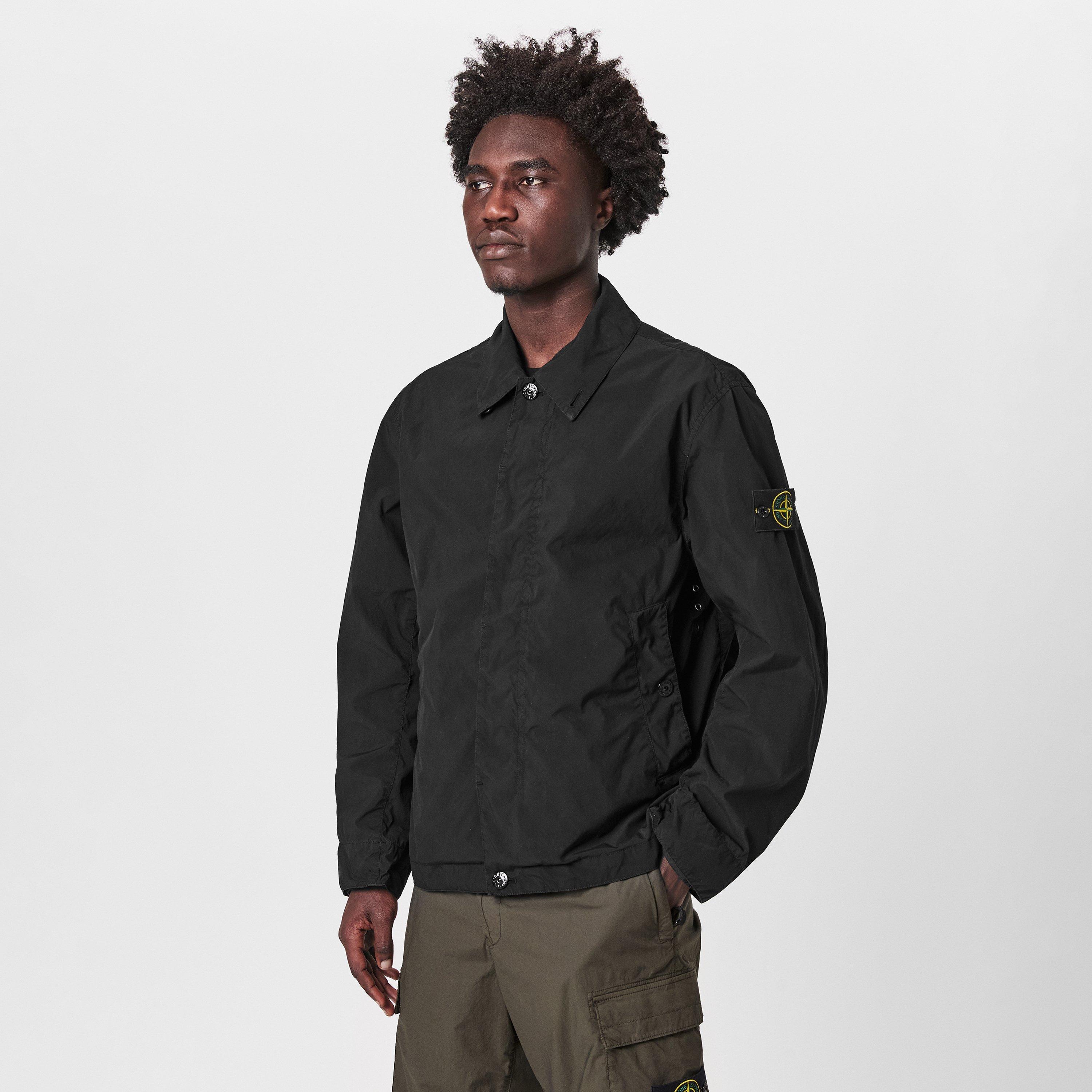 Nero V0029 - Stone Island - Men's Light Compact Long Sleeve Field Jacket - 3