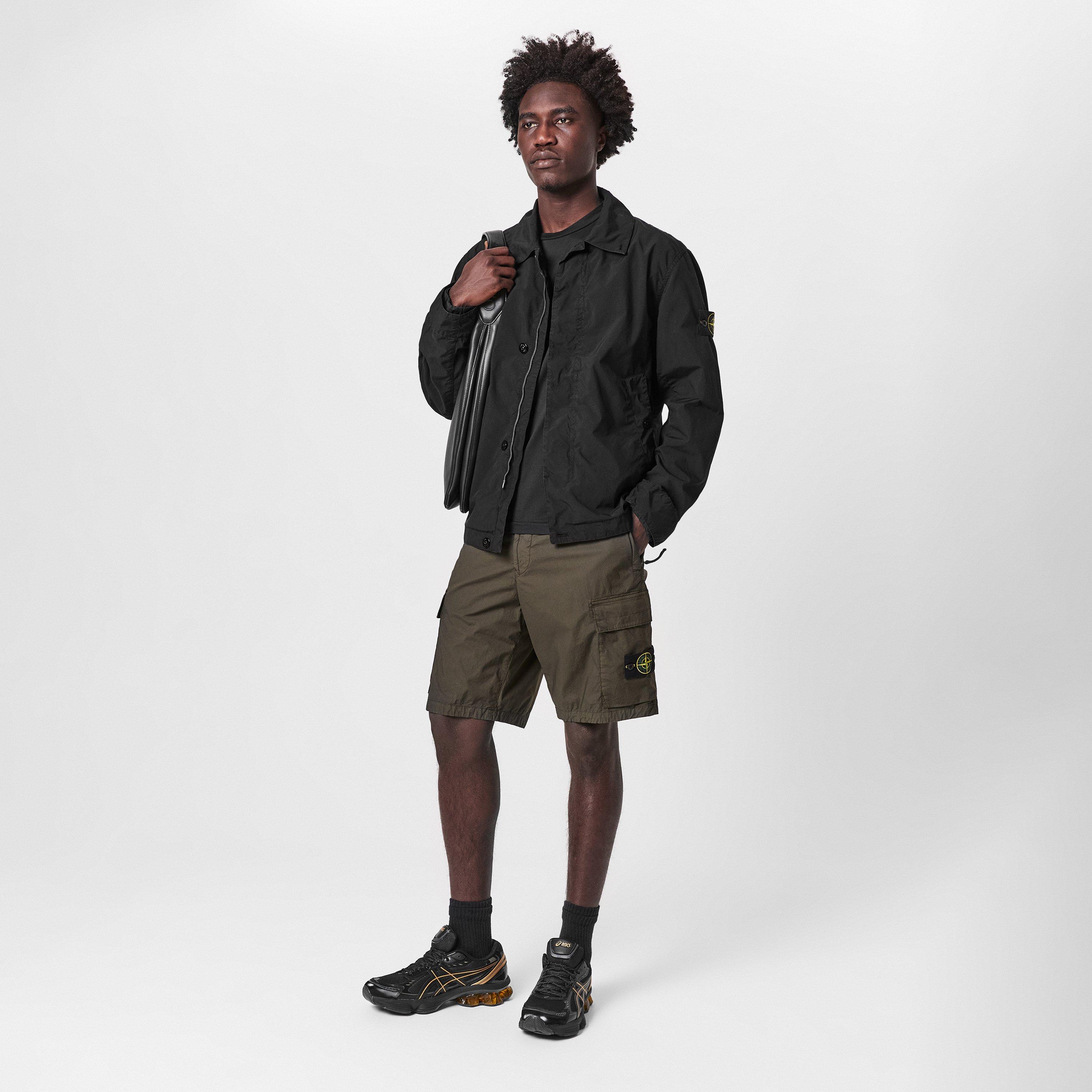 Nero V0029 - Stone Island - Men's Light Compact Long Sleeve Field Jacket - 6