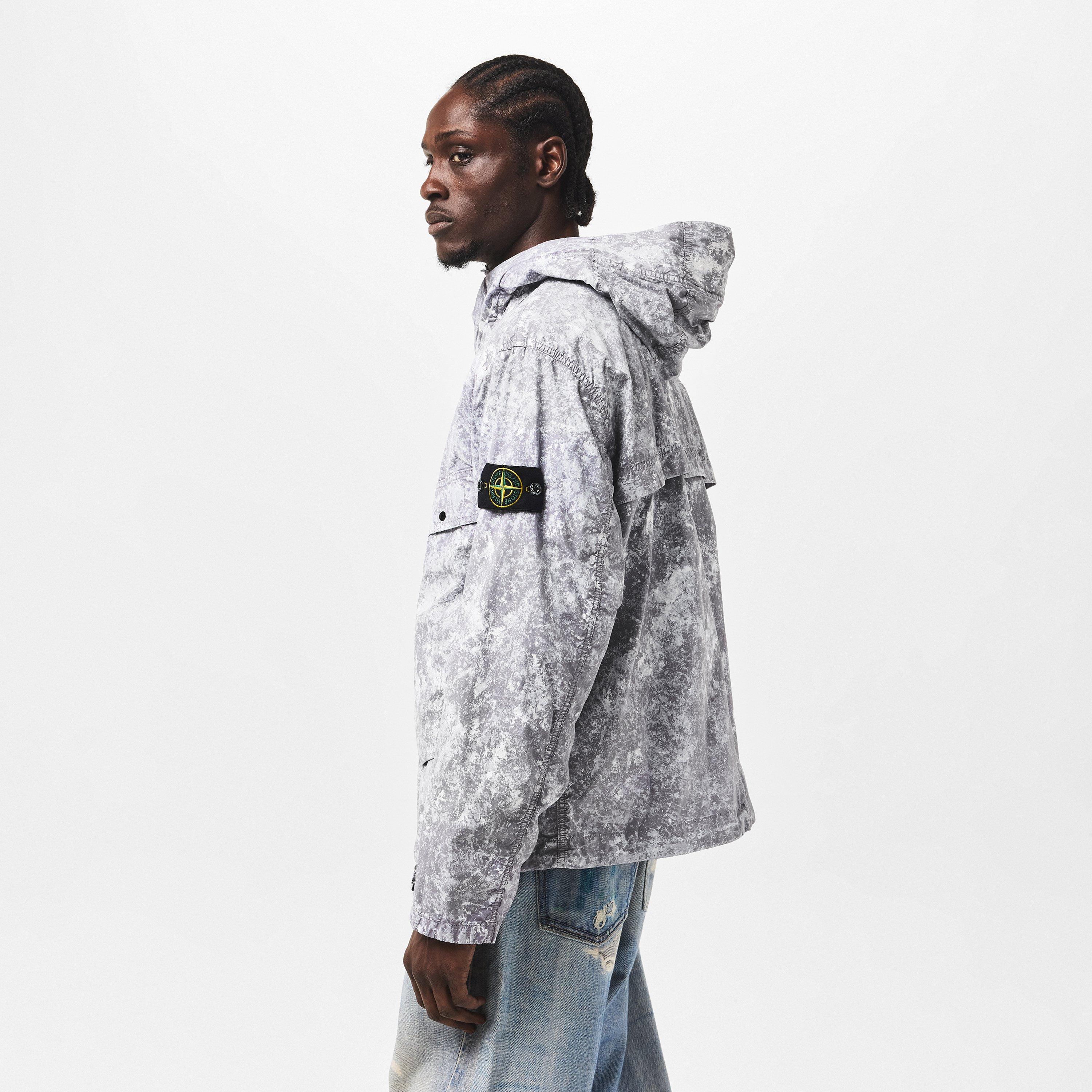 G Perla V0061 - Stone Island - Men's Tela Water Resistant Cotton Hooded Long Sleeve Parka - 4