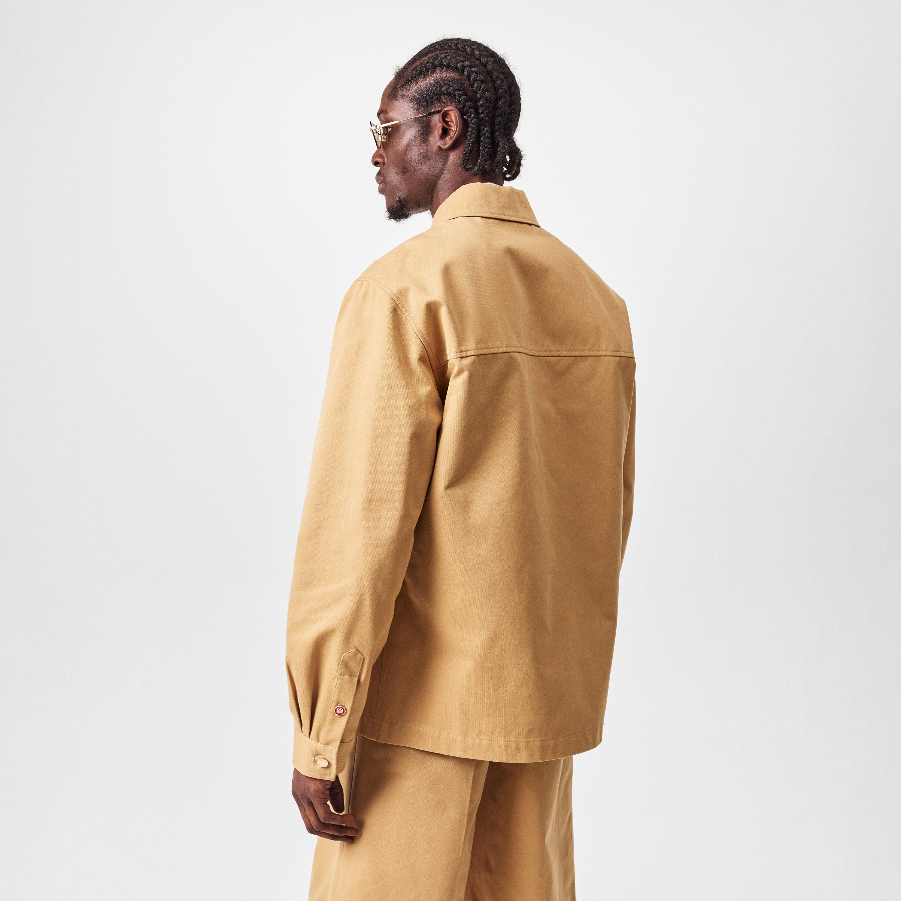 Beige - Casablanca - Men's Work Zipped Harrington Jacket - 4