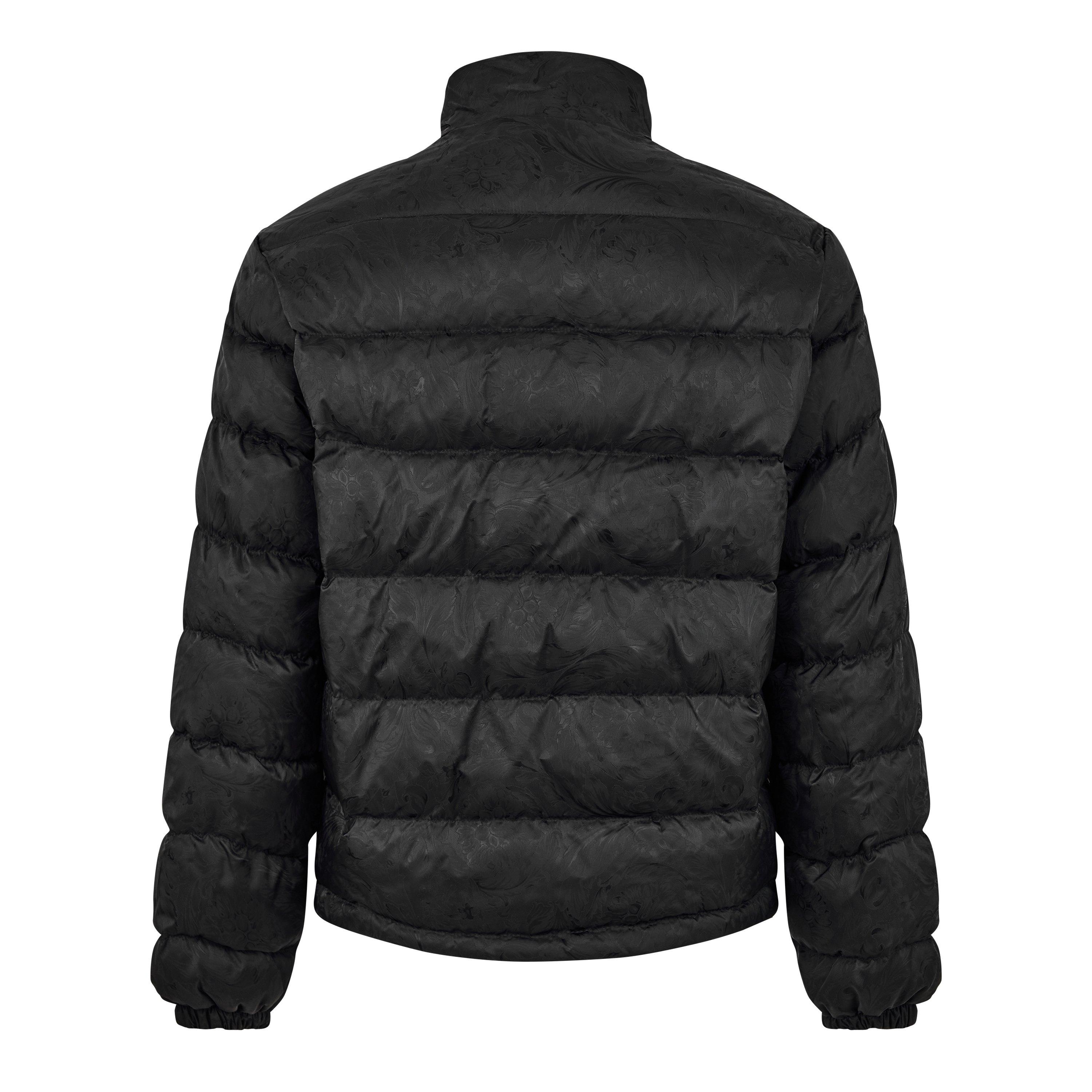 Black - Versace - Men's Short Quilted Puffer Jacket - 2