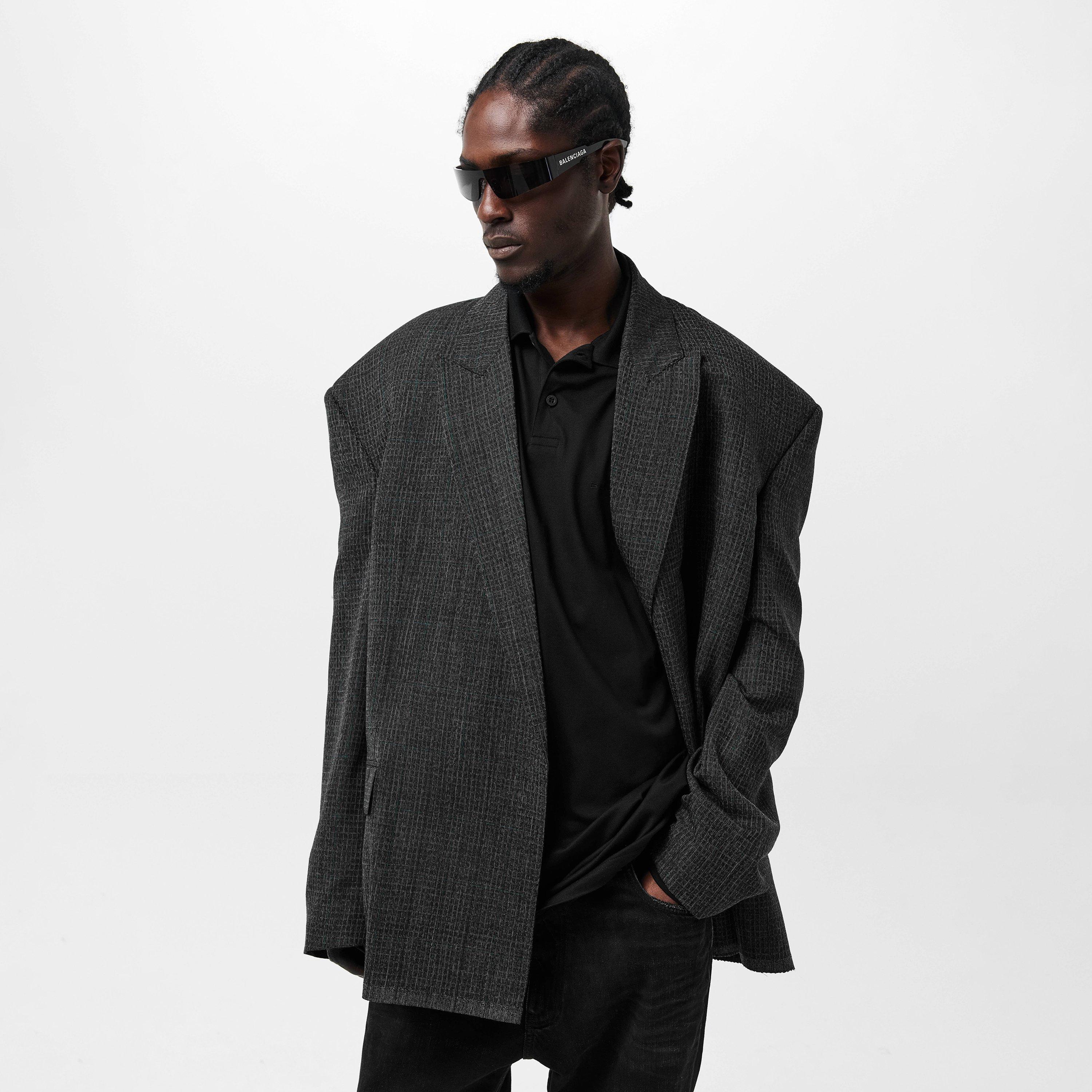 Balenciaga | Men's Seamless Tailored Wool Long Sleeve Blazer