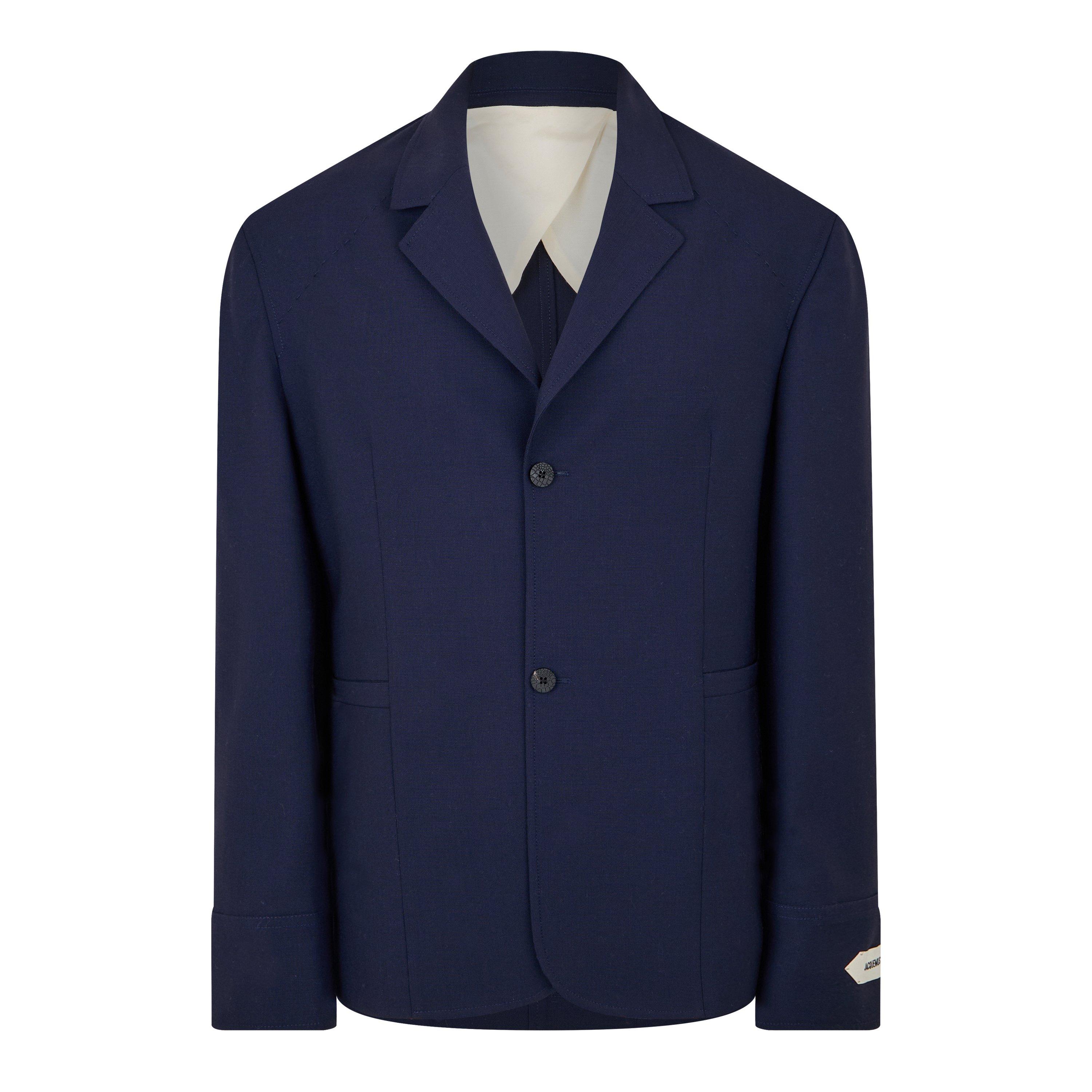 Navy - Jacquemus - Men's Canevas Tailored Blazer - 5