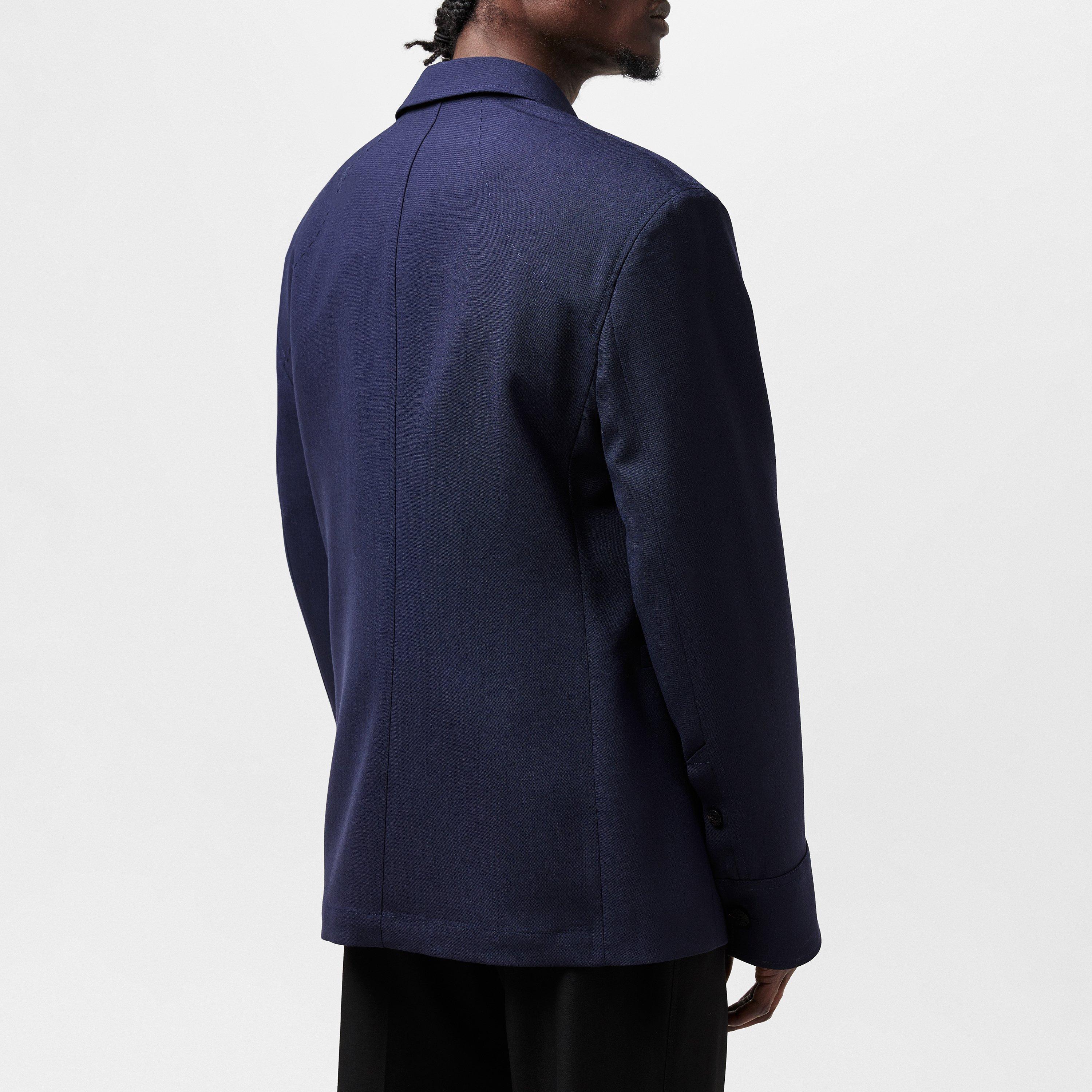 Navy - Jacquemus - Men's Canevas Tailored Blazer - 3