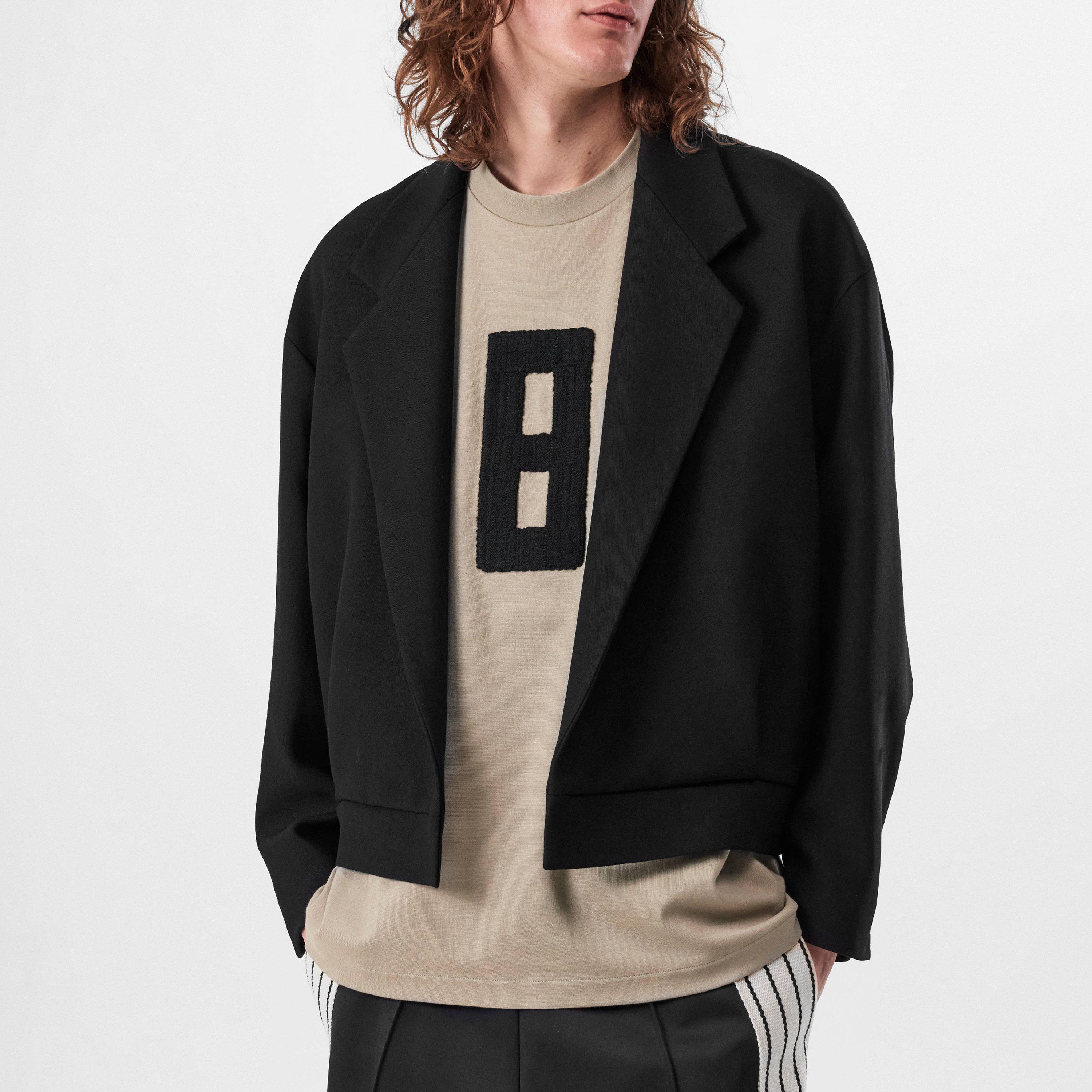 Black - Fear Of God - Men's Notch Lapel Long Sleeve Blazer - 1
