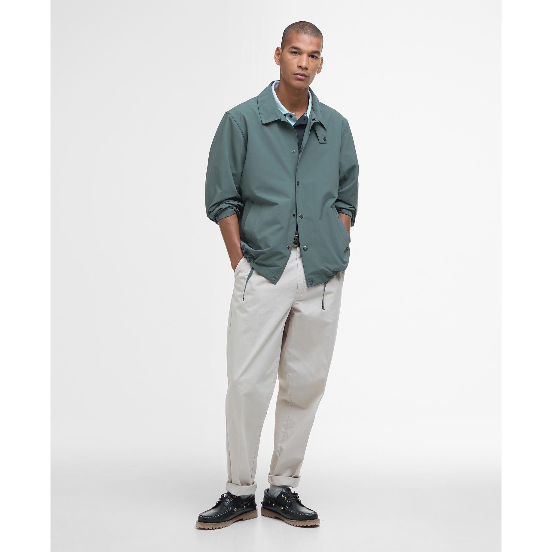 Vintage Teal - Barbour - Men's  Lightweight Long Sleeve Drawcord Coach Jacket - 3