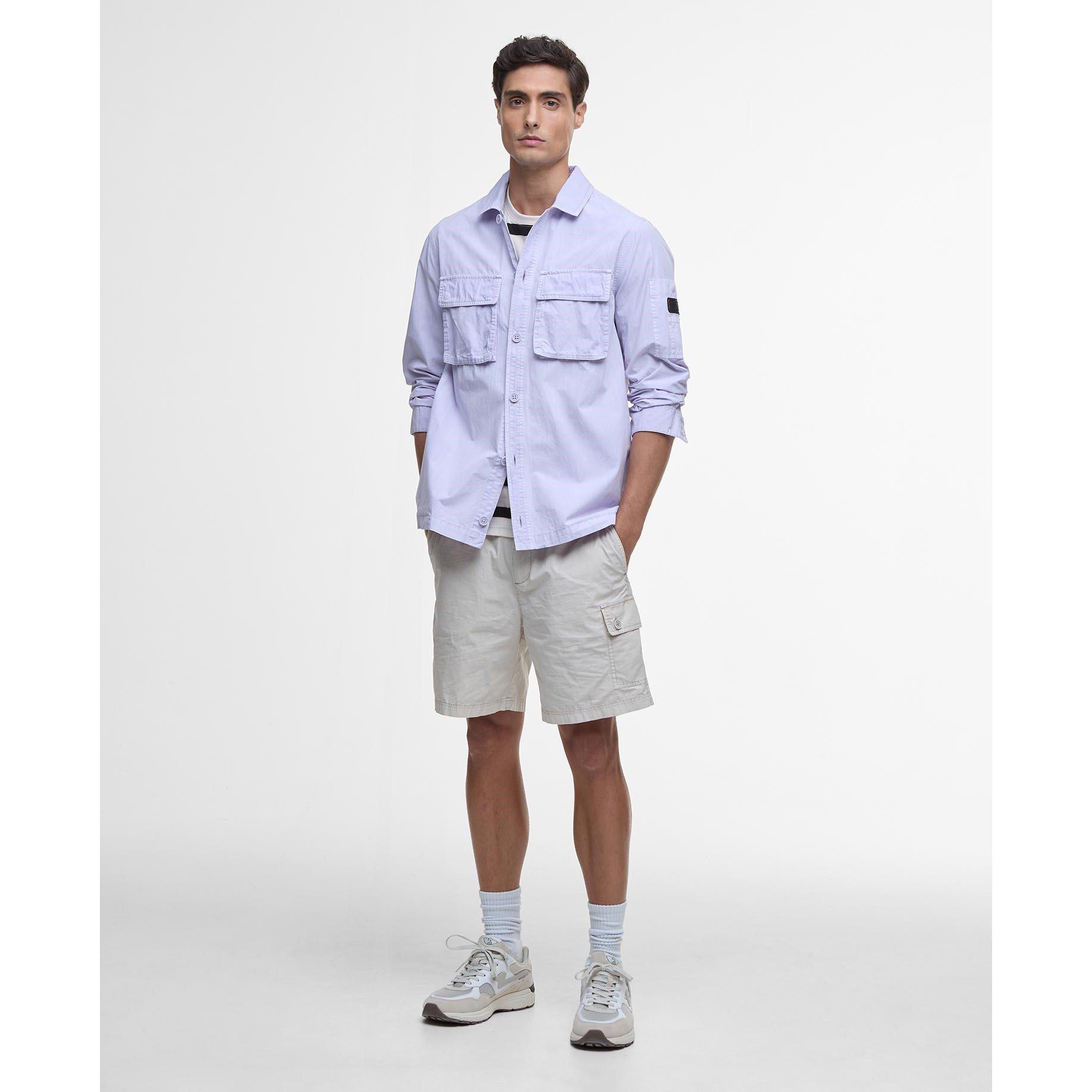 Thistle - Barbour International - Men's Kenneth Cotton Long Sleeve Overshirt - 3