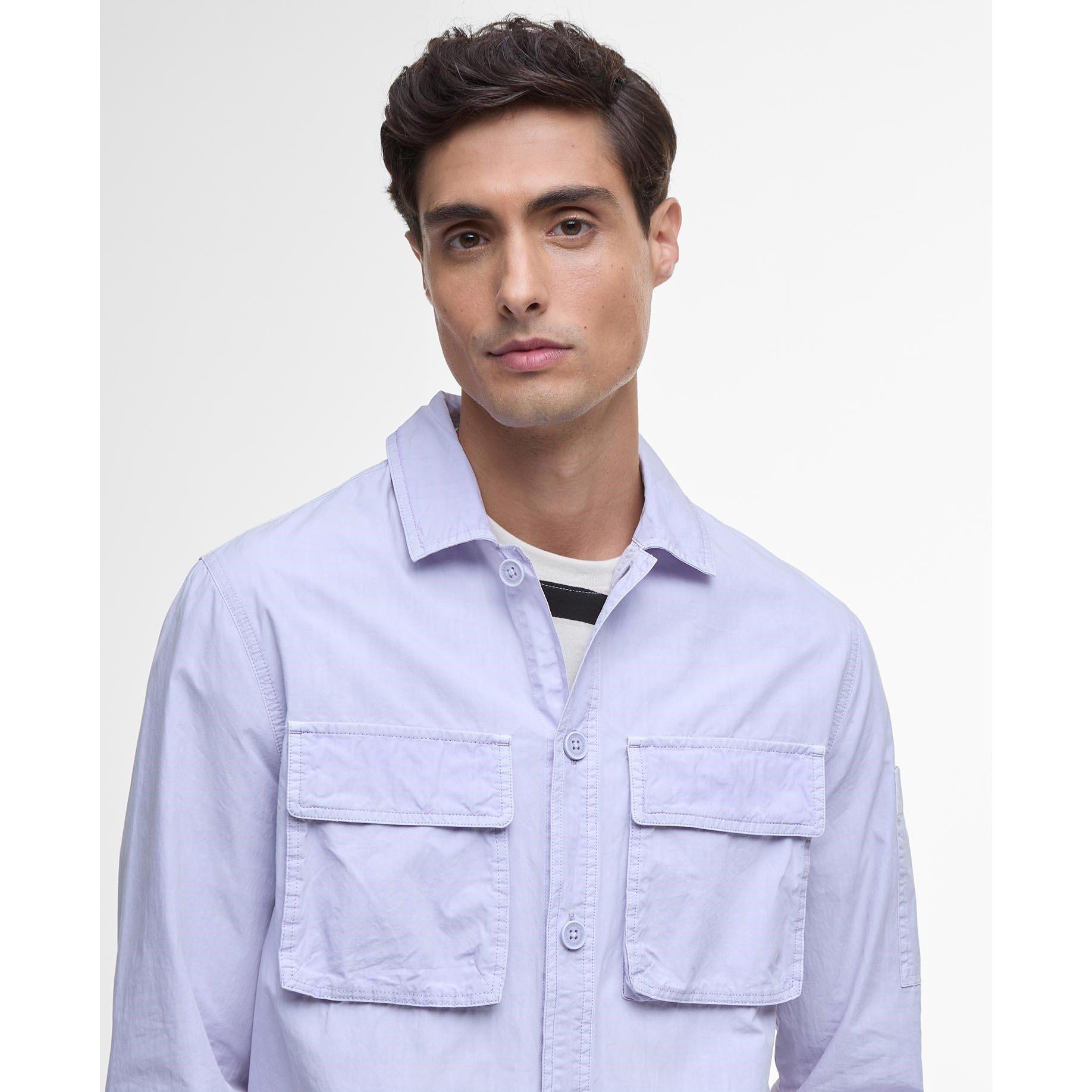 Thistle - Barbour International - Men's Kenneth Cotton Long Sleeve Overshirt - 4