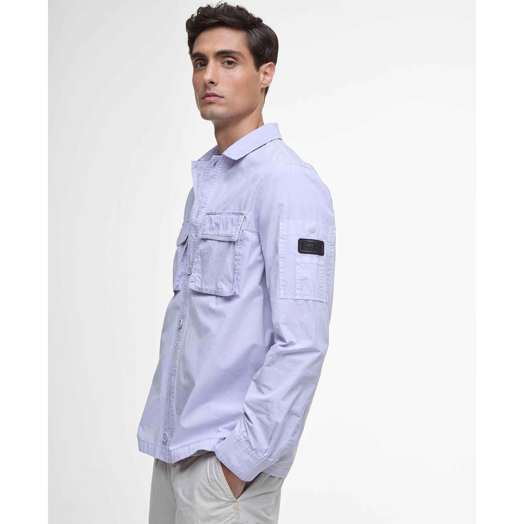 Thistle - Barbour International - Men's Kenneth Cotton Long Sleeve Overshirt - 5