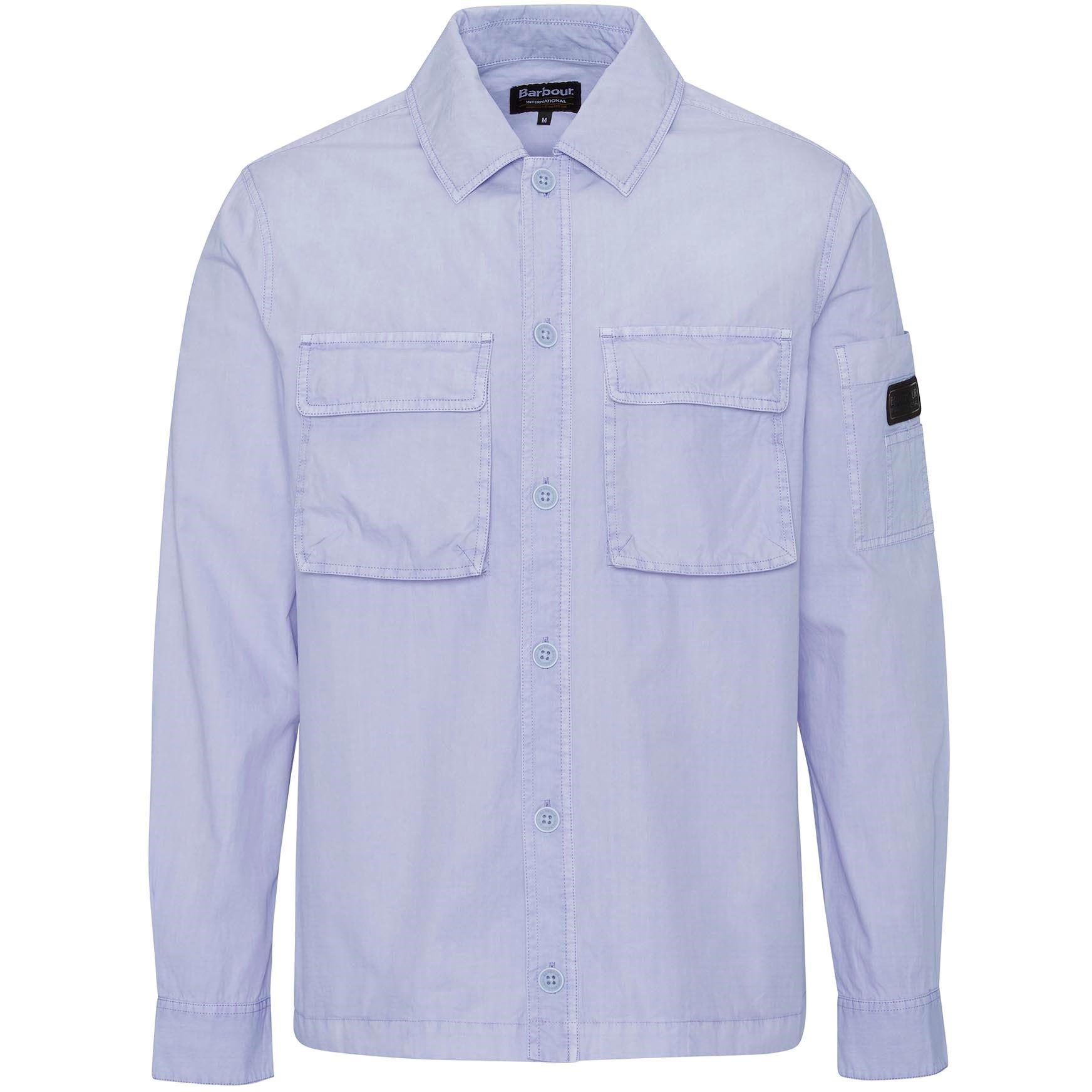 Thistle - Barbour International - Men's Kenneth Cotton Long Sleeve Overshirt - 7