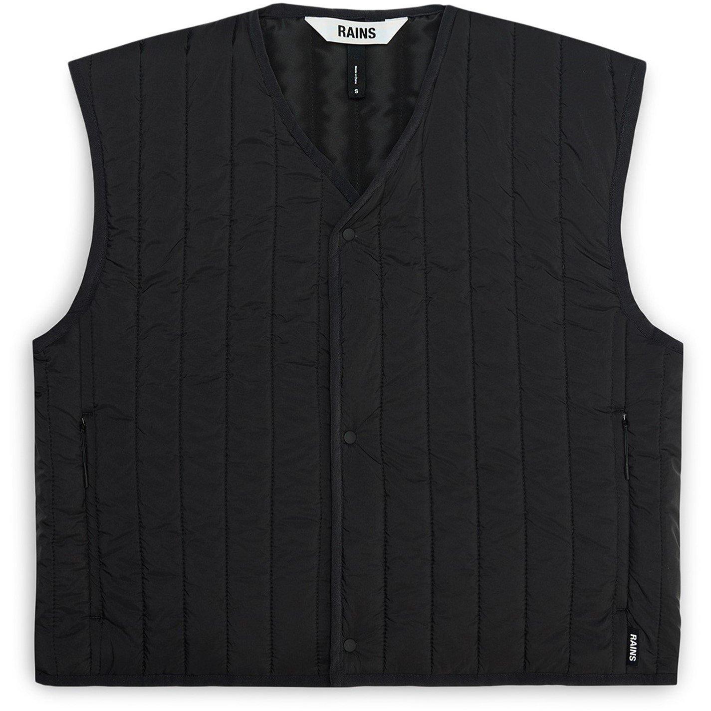 01 Black - Rains - Women's Banja Water Resistant Sleeveless Cropped Gilet - 1