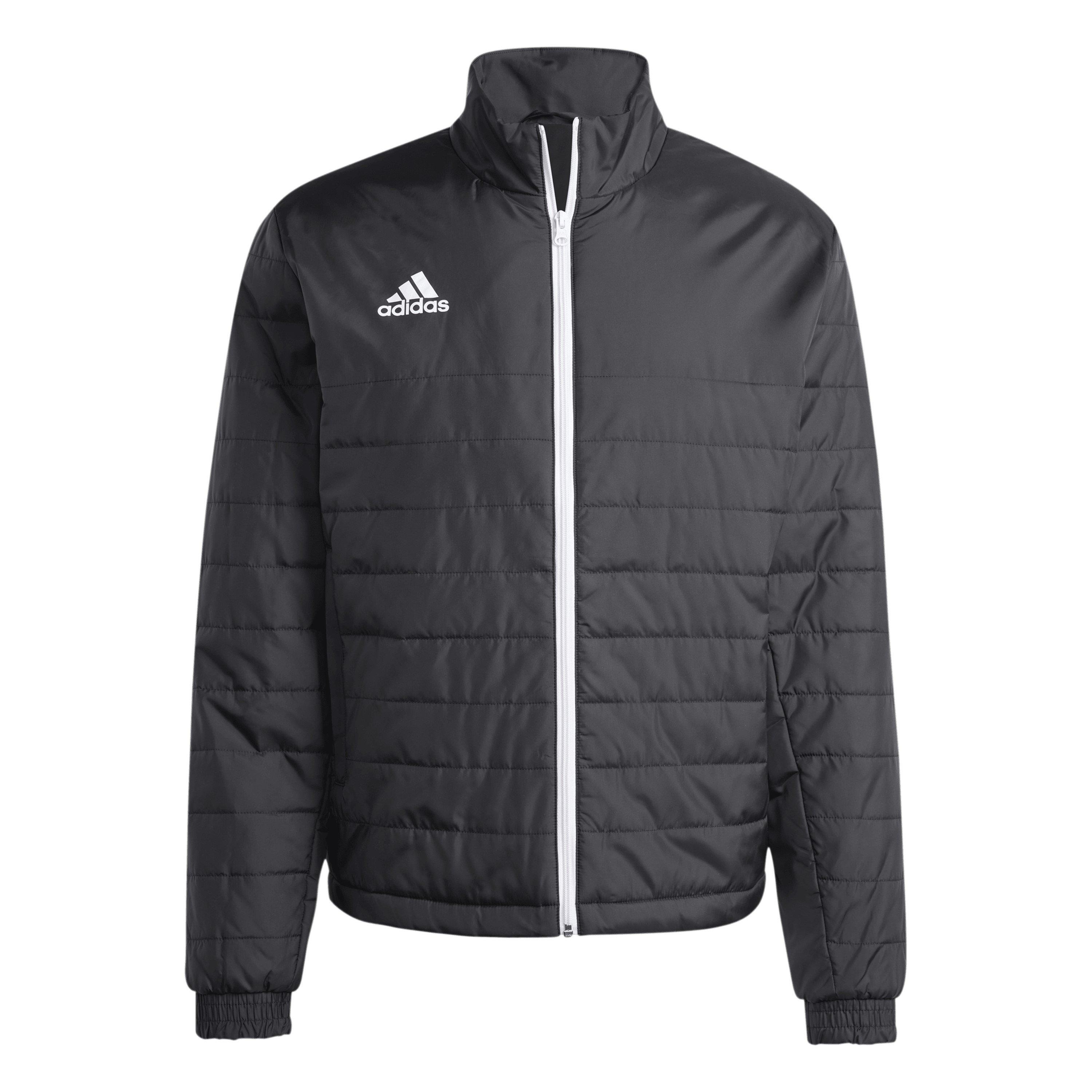 Adidas Men's Entrada Long Sleeve Full Zip Rain Anorak - Black - M